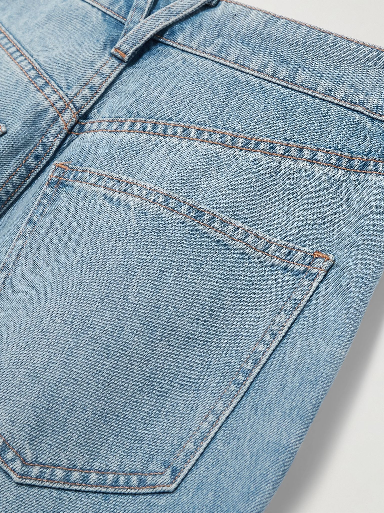 Taylor cropped scalloped high-rise wide-leg jeans Mid denim - 6