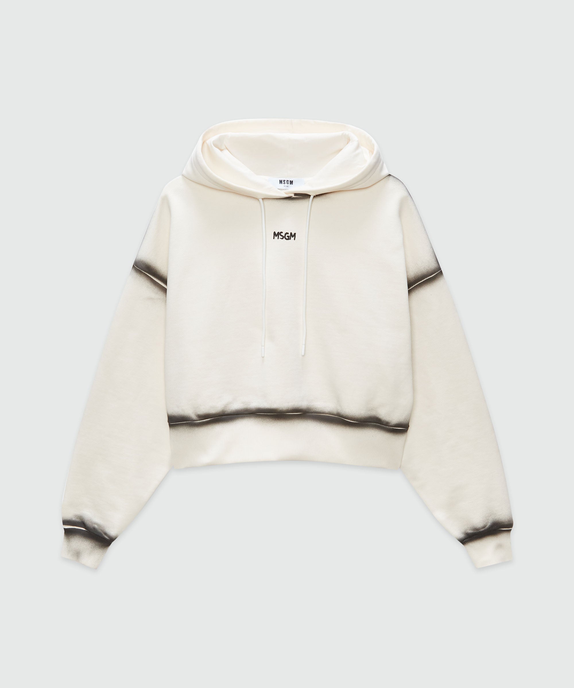 Jersey sweatshirt with spray-effect stitching - 1