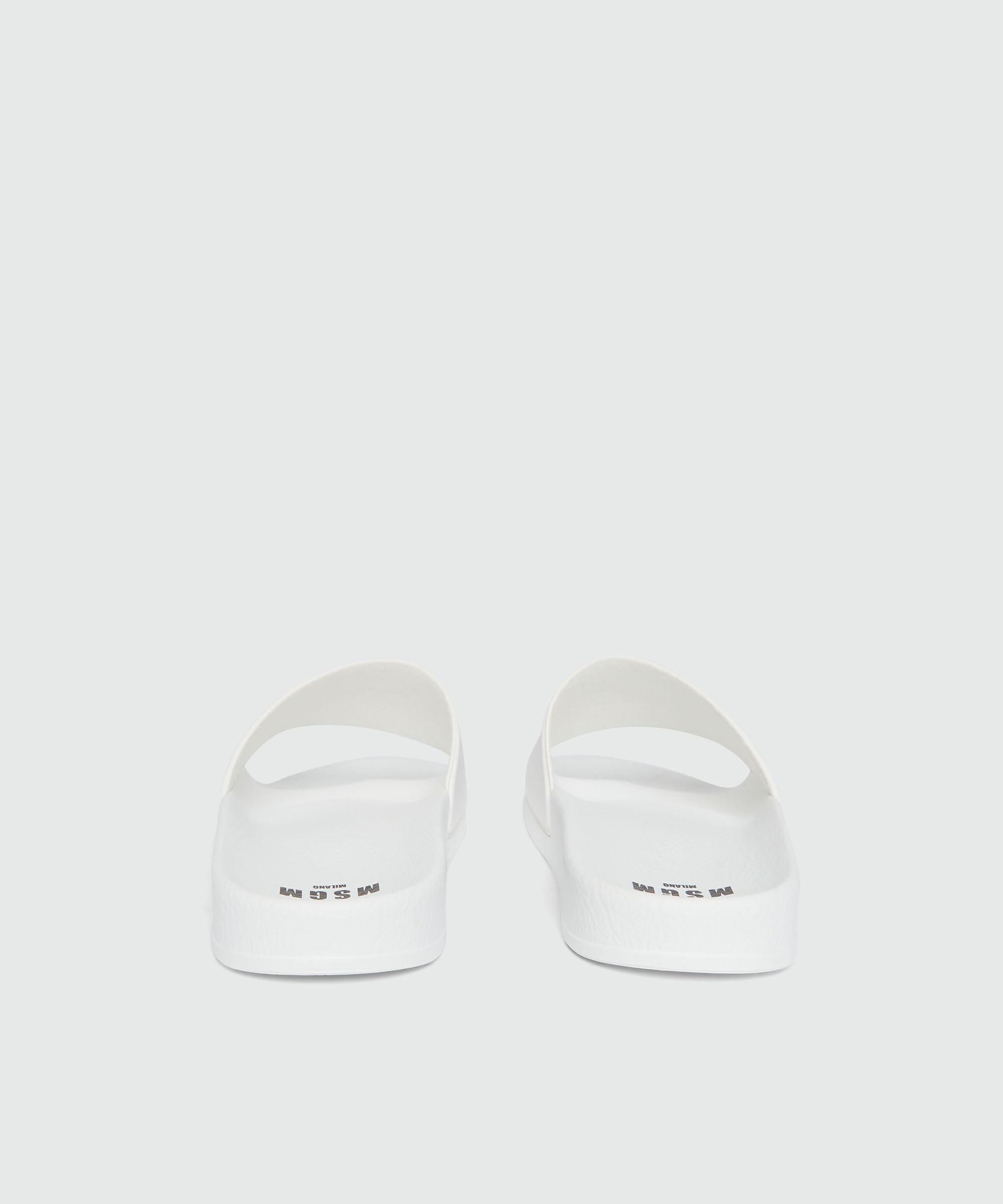 White pool slides with MSGM micrologist - 3
