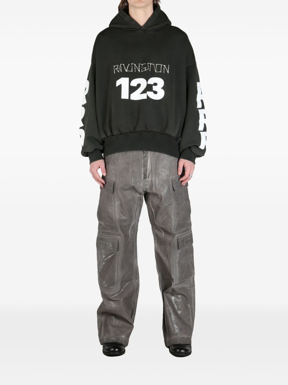 logo-print hoodie - 2