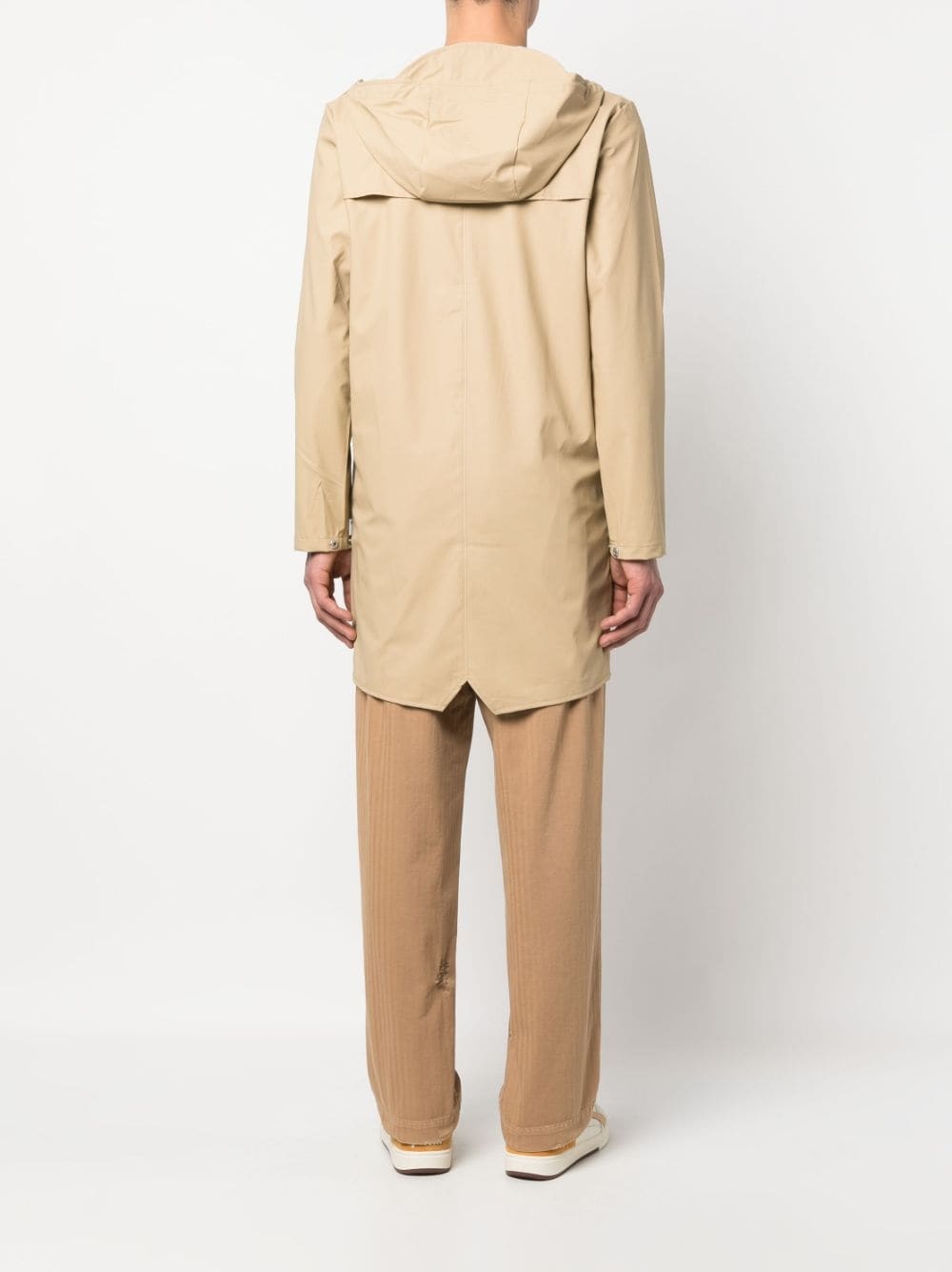 hooded long-sleeve raincoat - 5