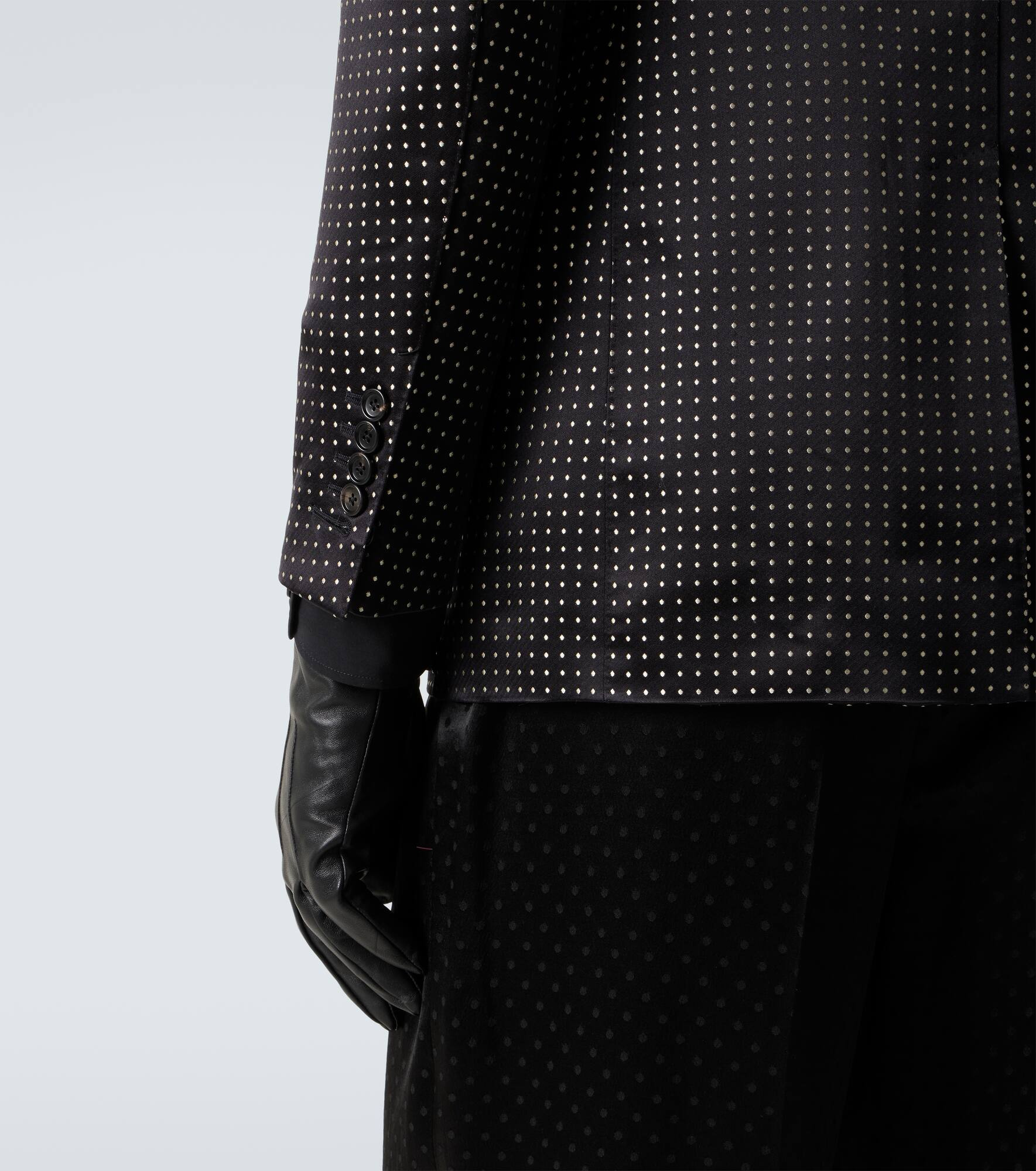 Polka-dot silk suit jacket - 8