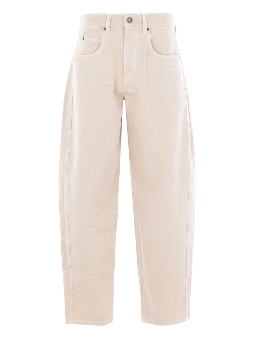 balloon-leg cotton jeans - 1