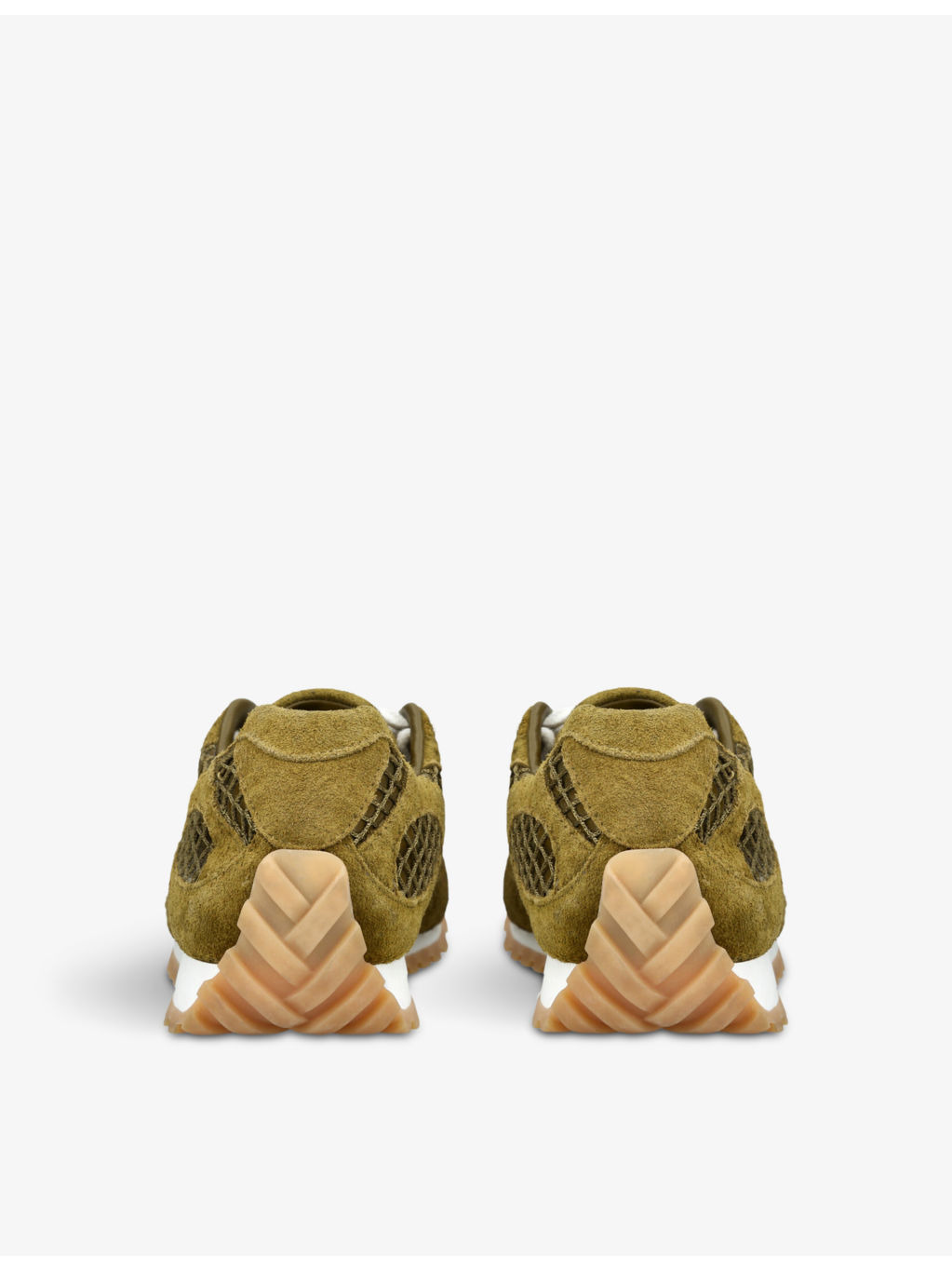 Orbit suede and mesh low-top trainers - 4