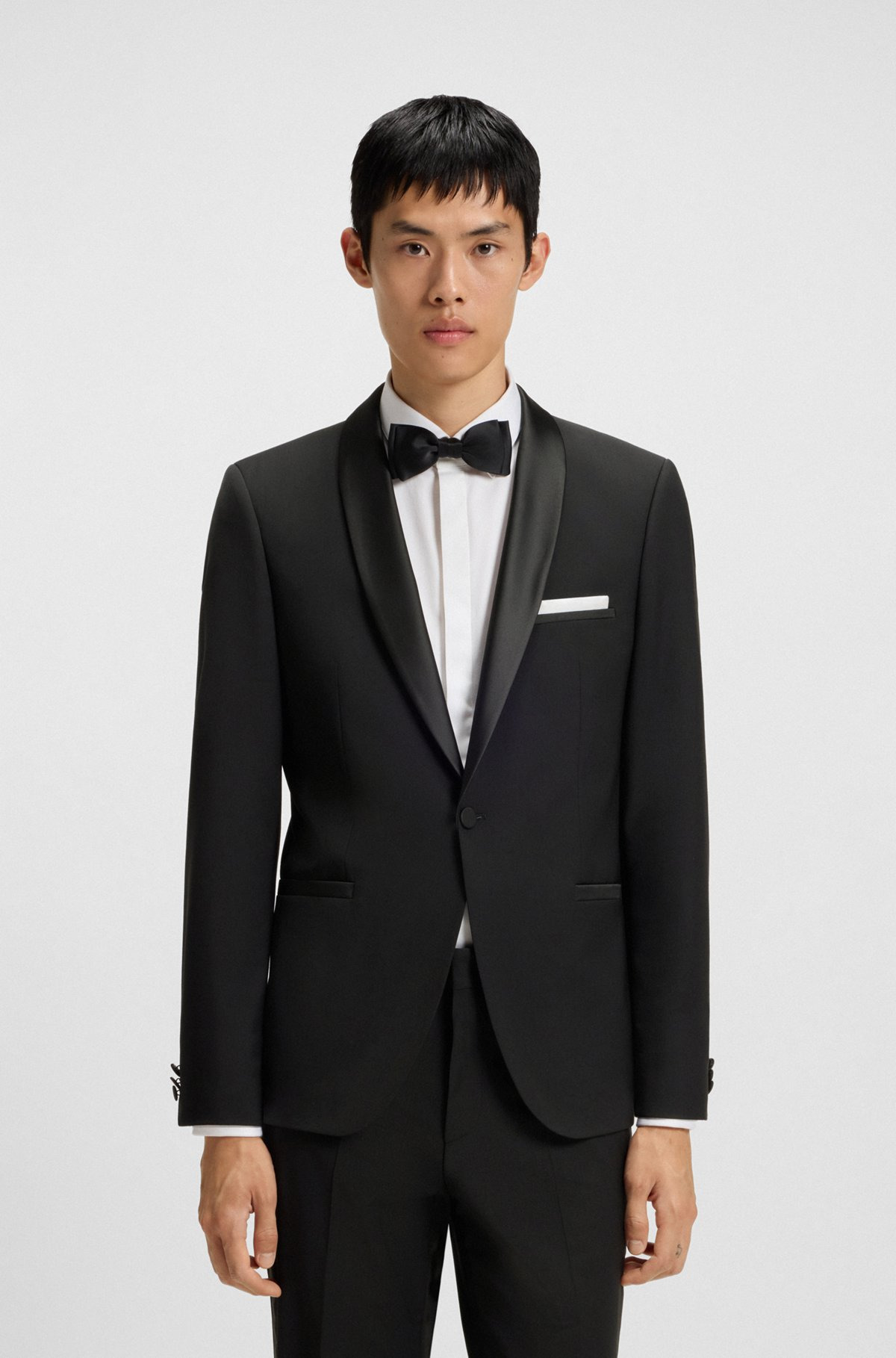 EXTRA-SLIM-FIT TUXEDO JACKET IN WOOL - 2