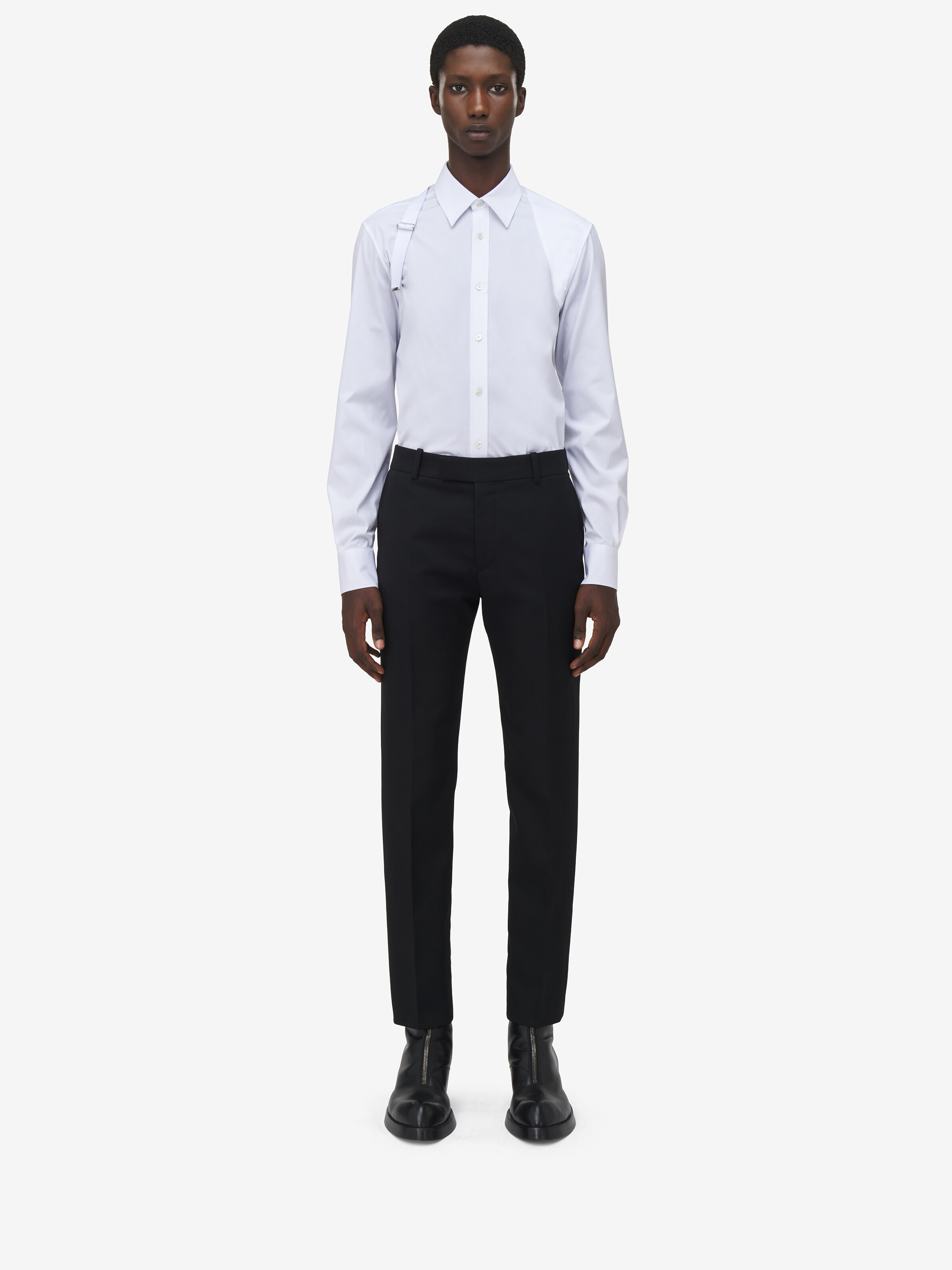 Low-Waisted Cigarette Trousers - 3