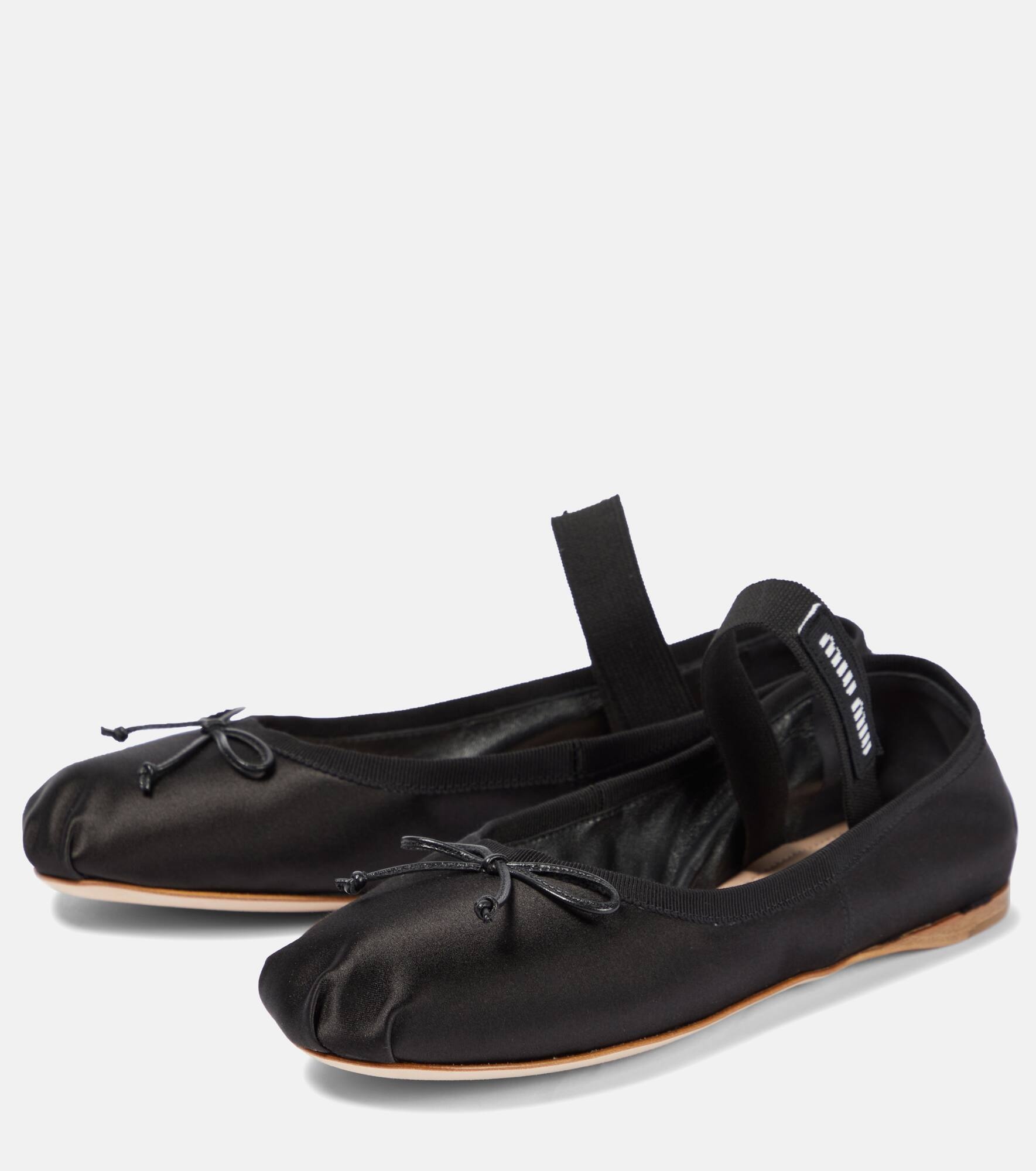 Satin ballet flats - 5
