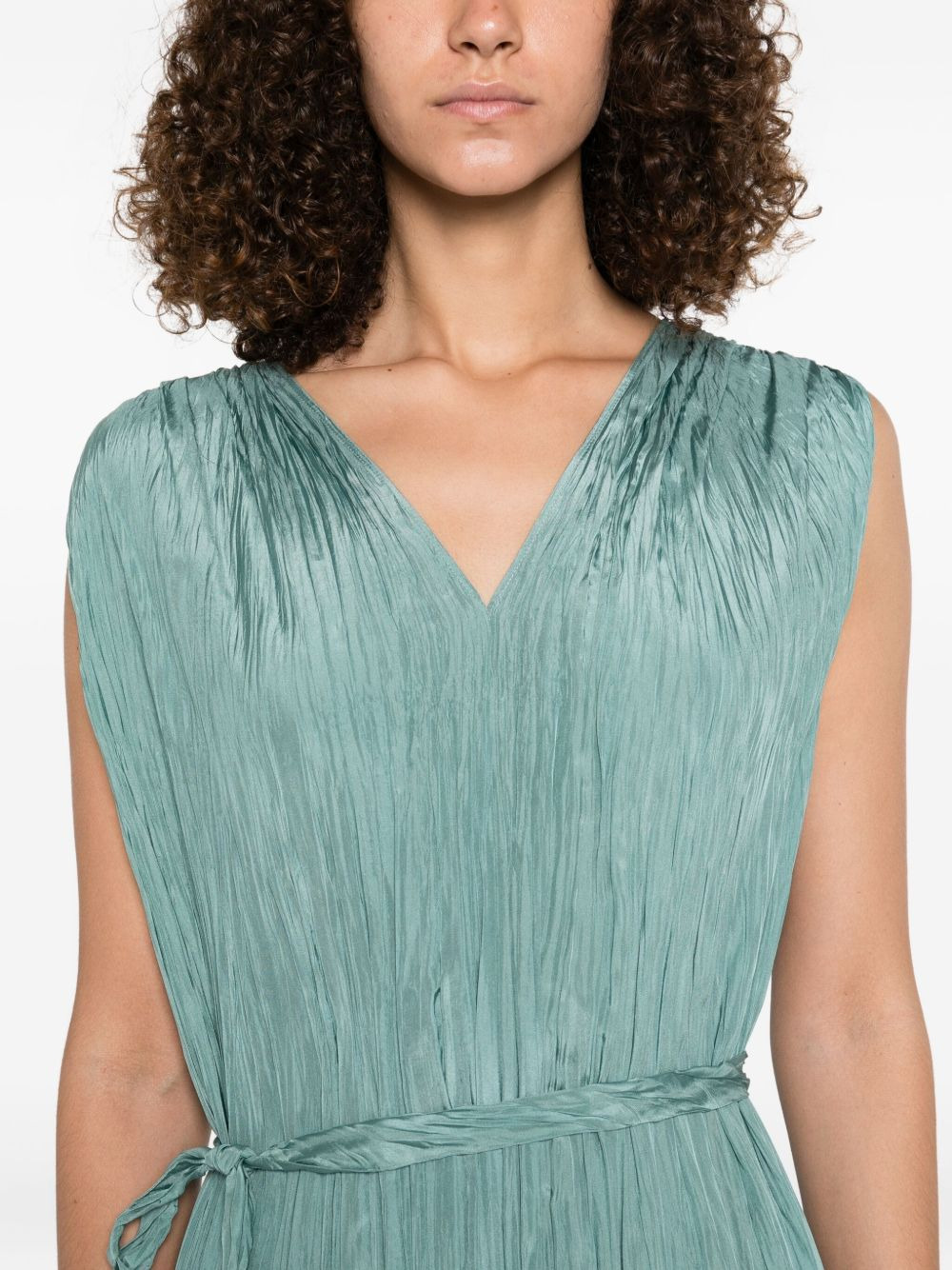 pleated midi dress - 5