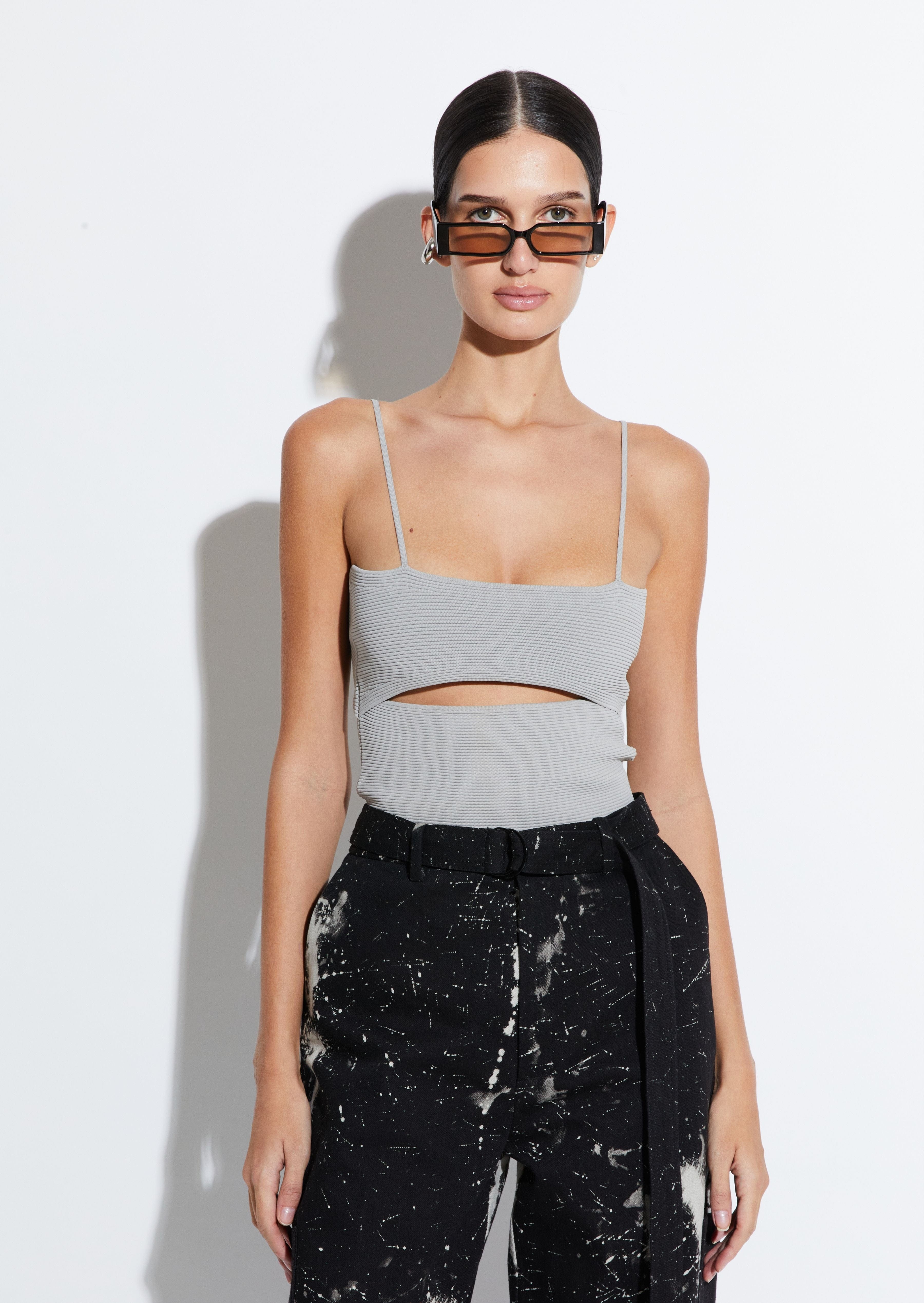 Matte Viscose Slit Tank - 2