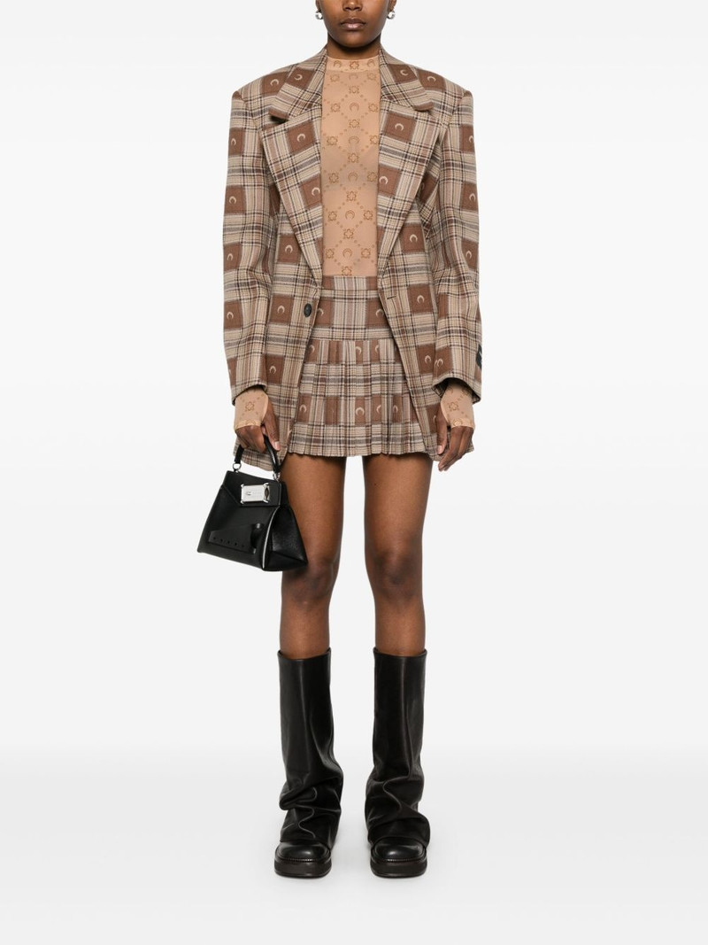 Marine Serre Moon-jacquard miniskirt outlook