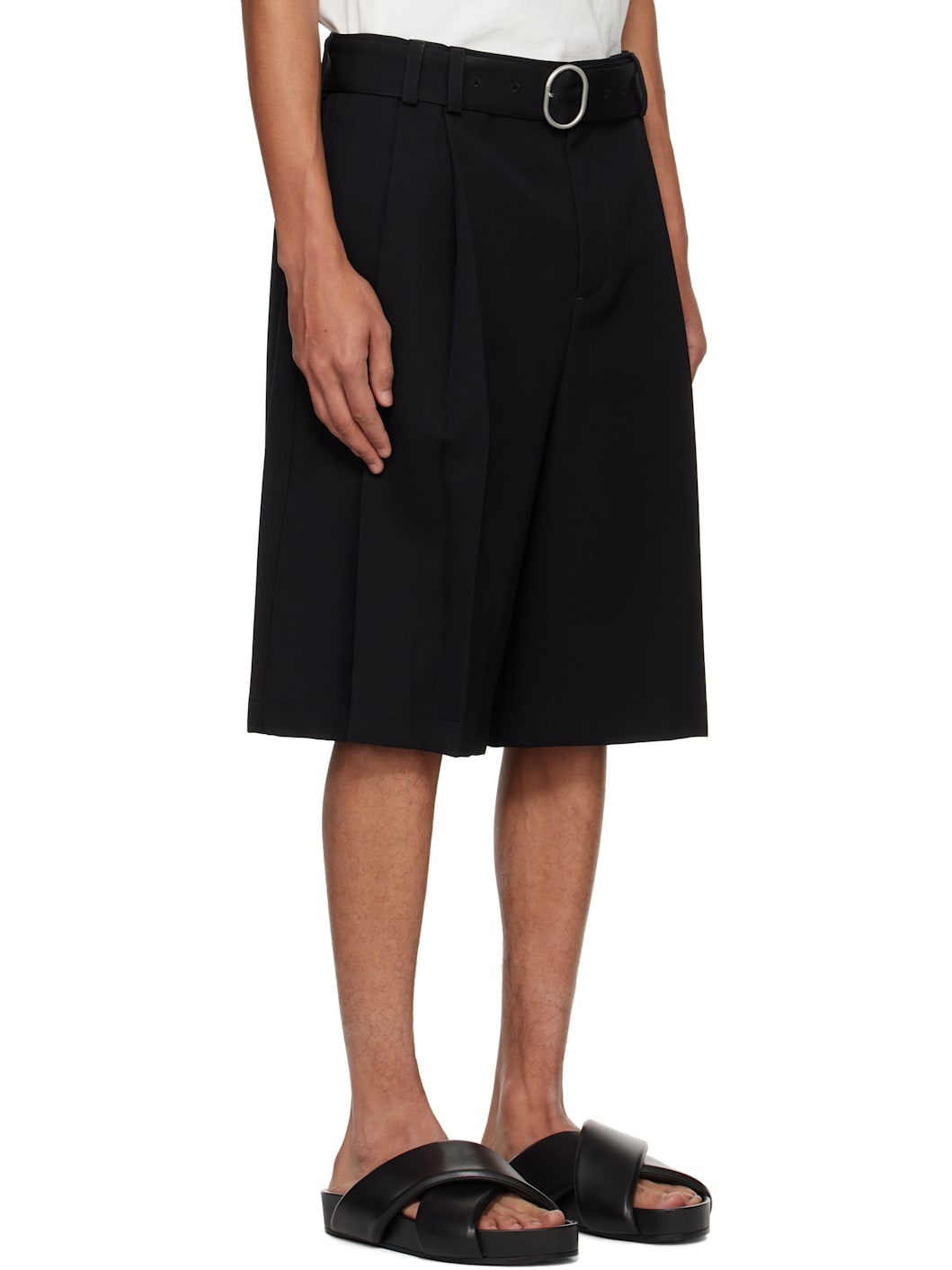 Black Belted Shorts - 2
