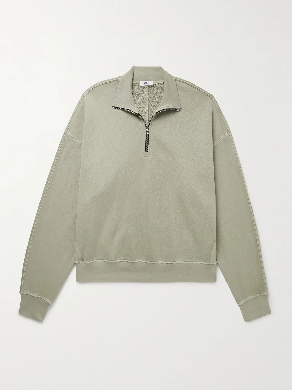 Idris Cotton-Jersey Half-Zip Sweatshirt - 1