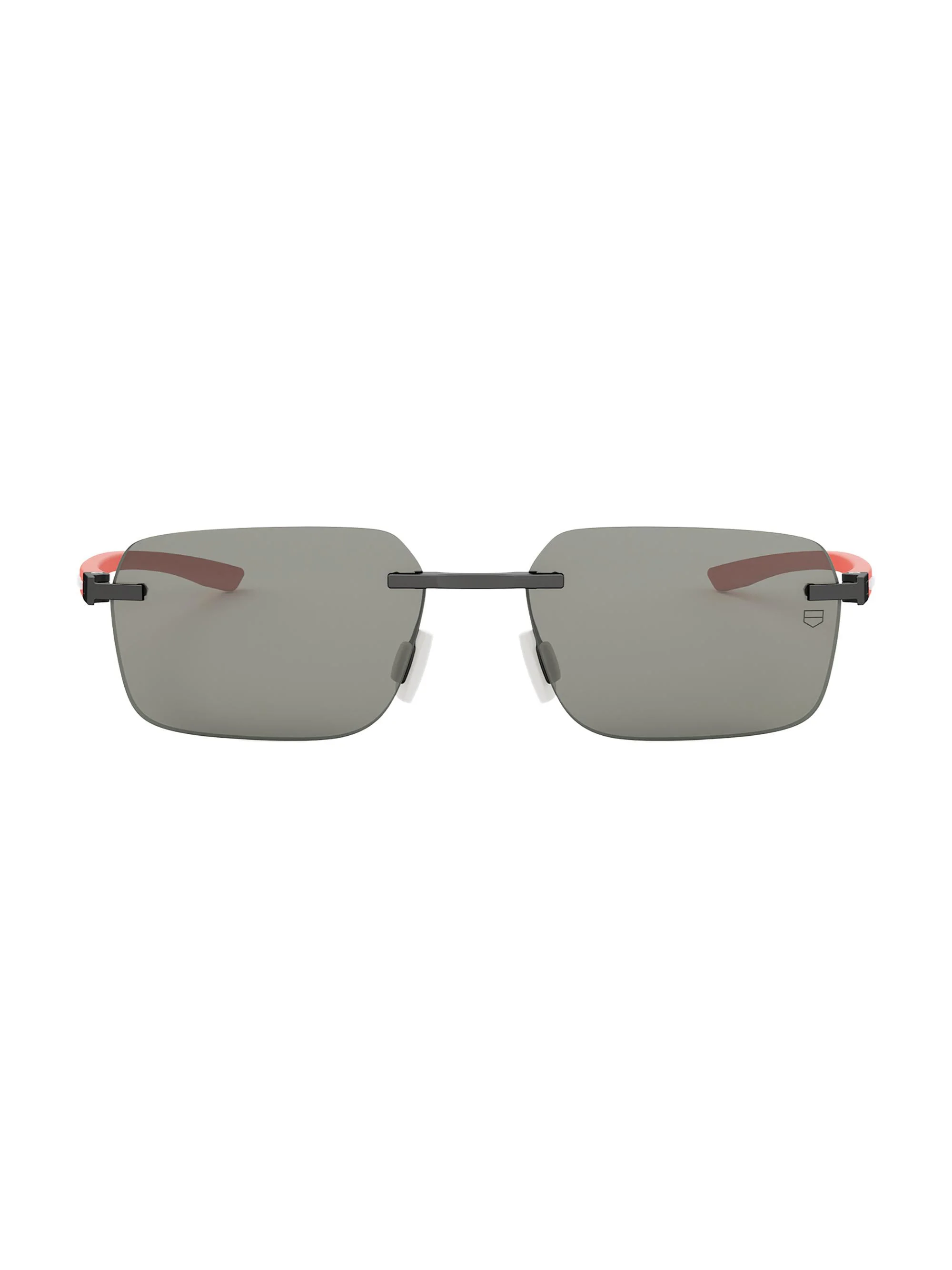 Men's Essential 56MM Rectangular Sunglasses - Matte Black Smoke - 1