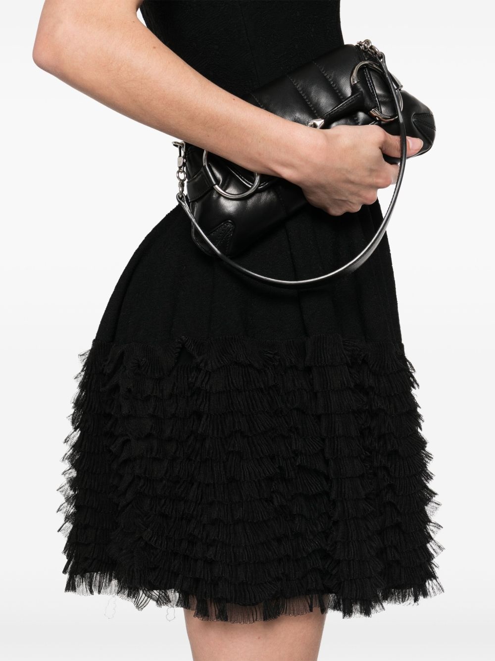 lace knit ruffle dress - 5