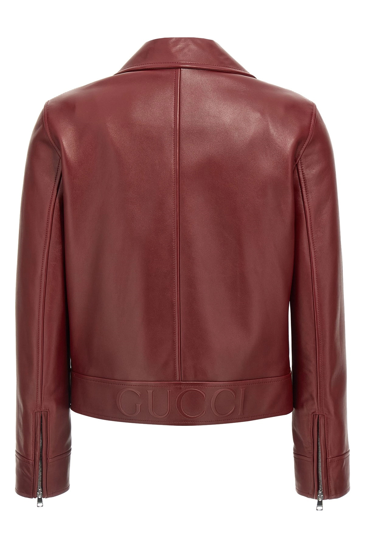 Leather biker jacket - 2