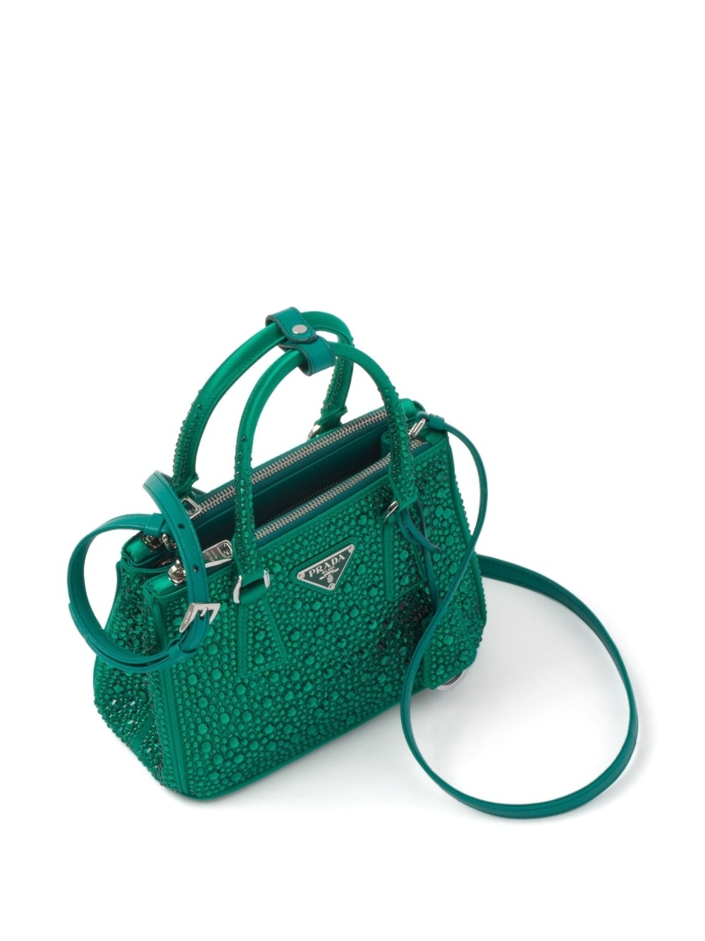 Prada Galleria satin mini-bag with crystals - 5