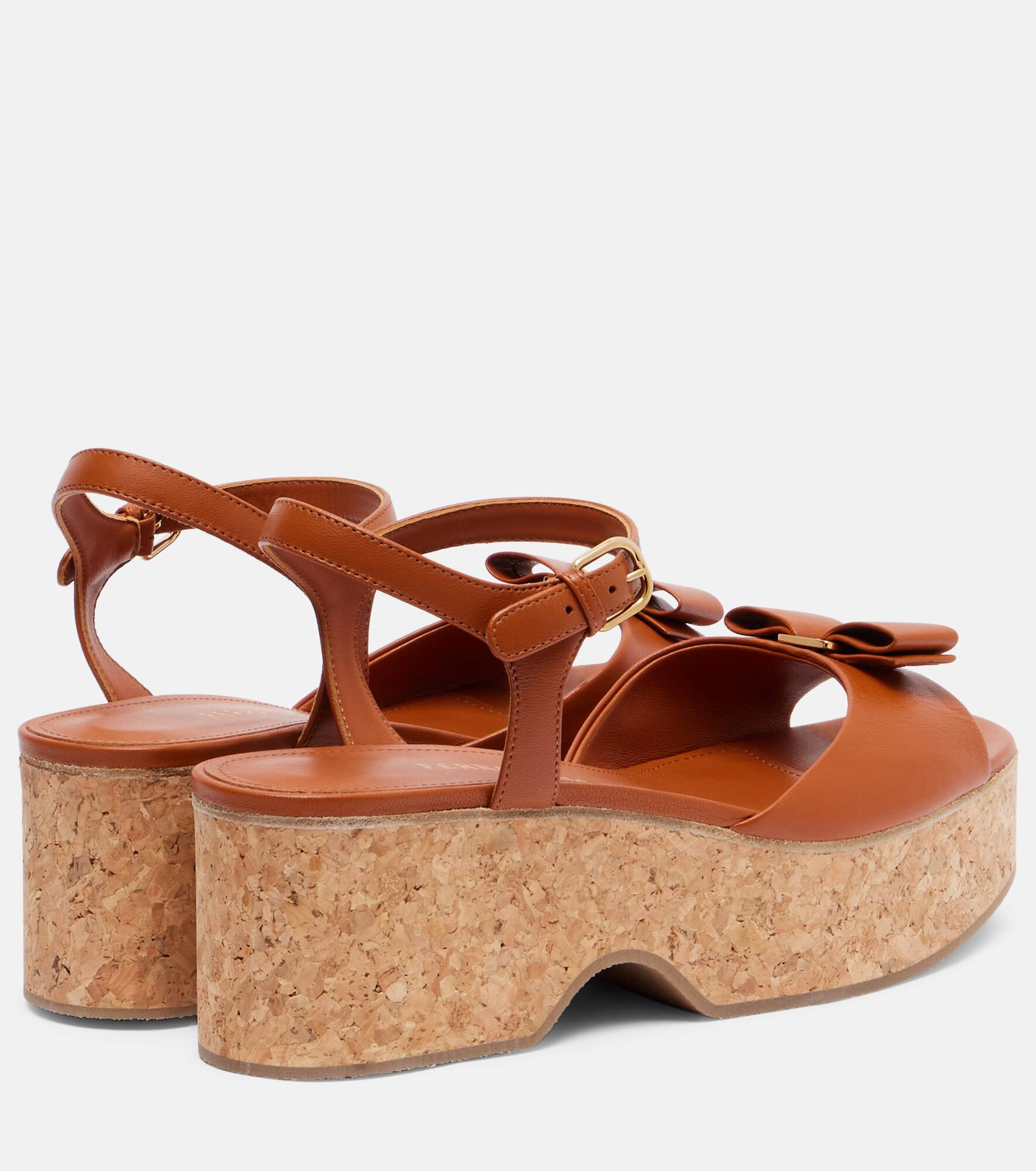 Selna leather wedge sandals - 2