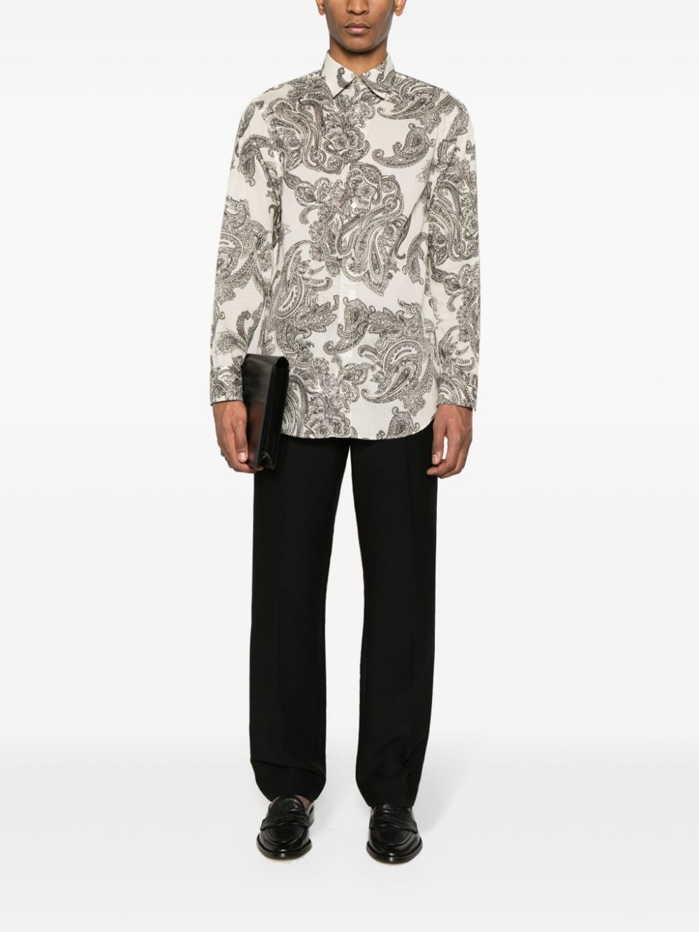 paisley-print cotton shirt - 2