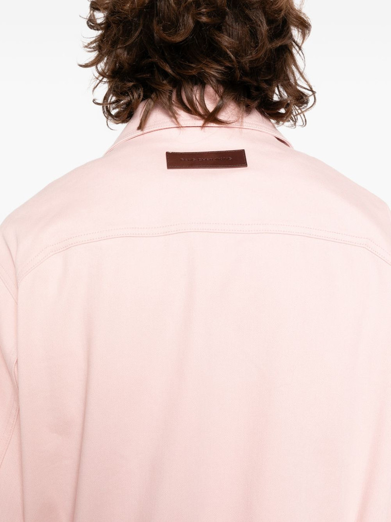 logo-patched long-sleeve bomber jacket 5