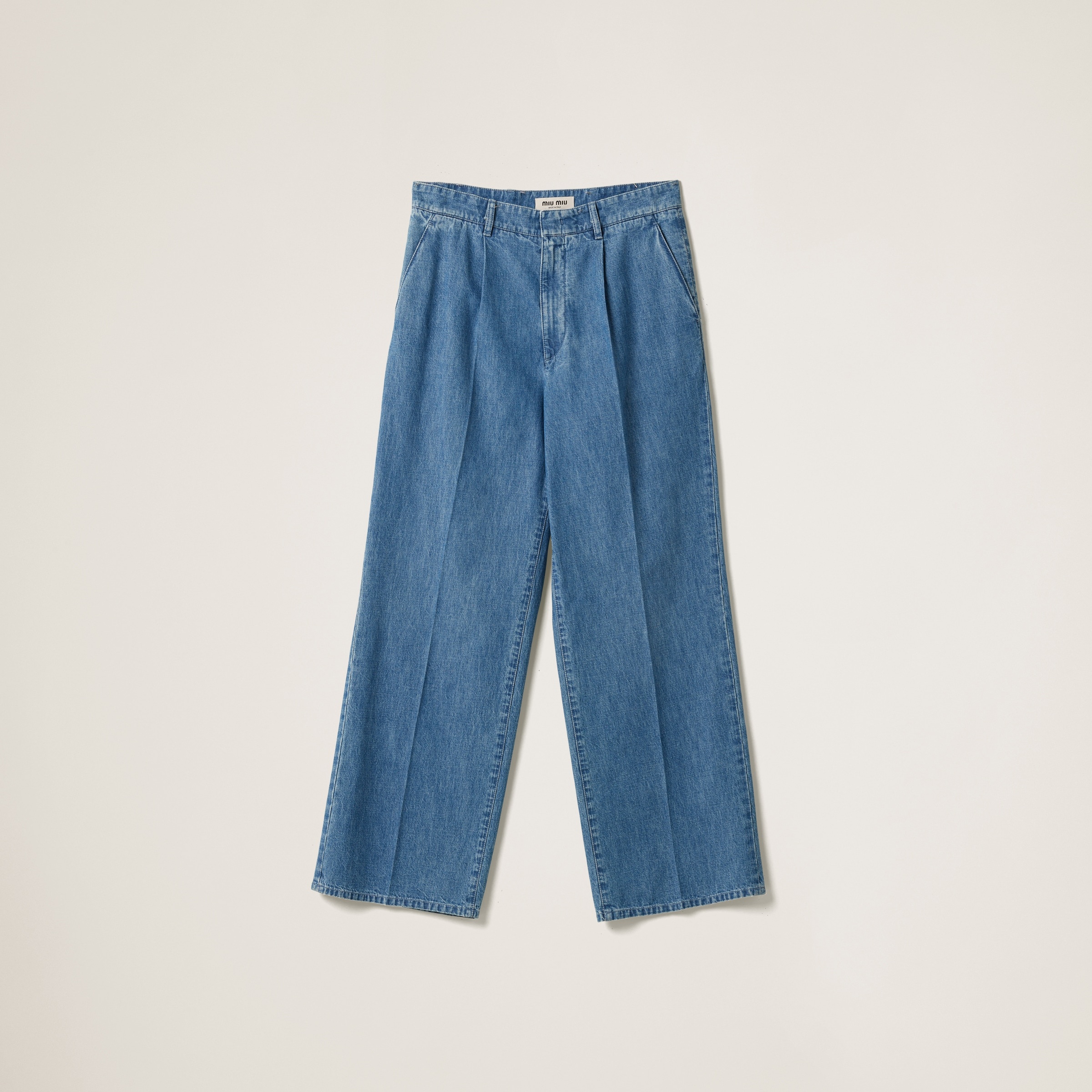 Chambray denim pants - 1
