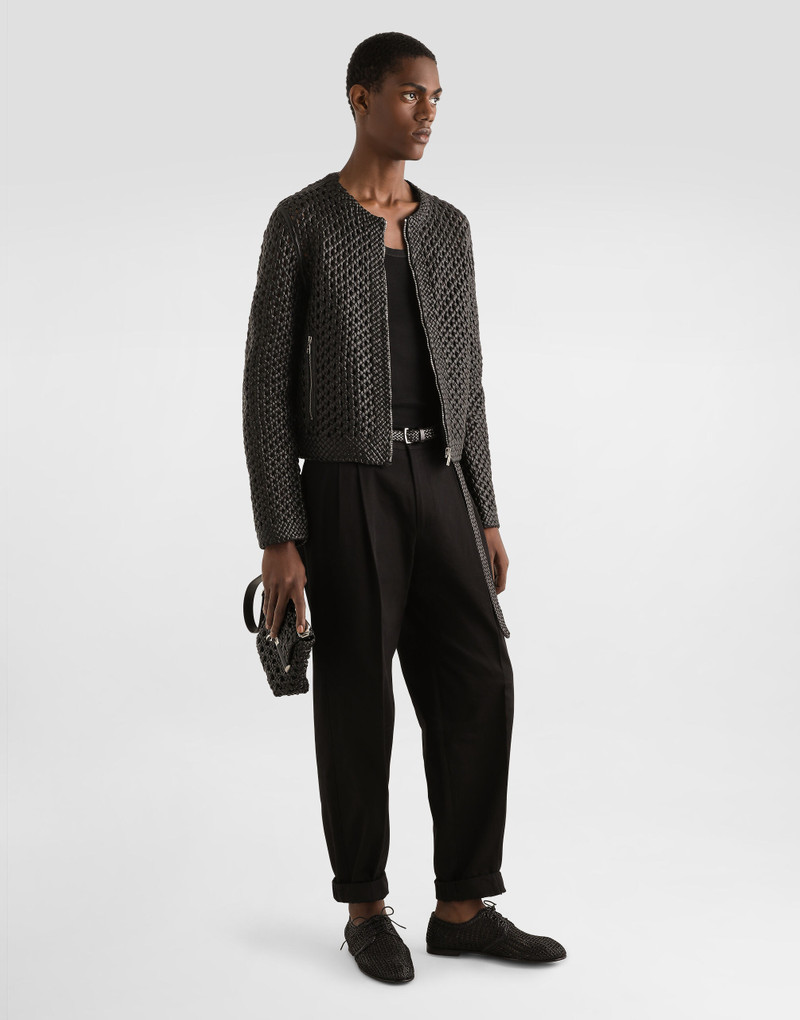 Dolce & Gabbana Woven nappa leather jacket outlook