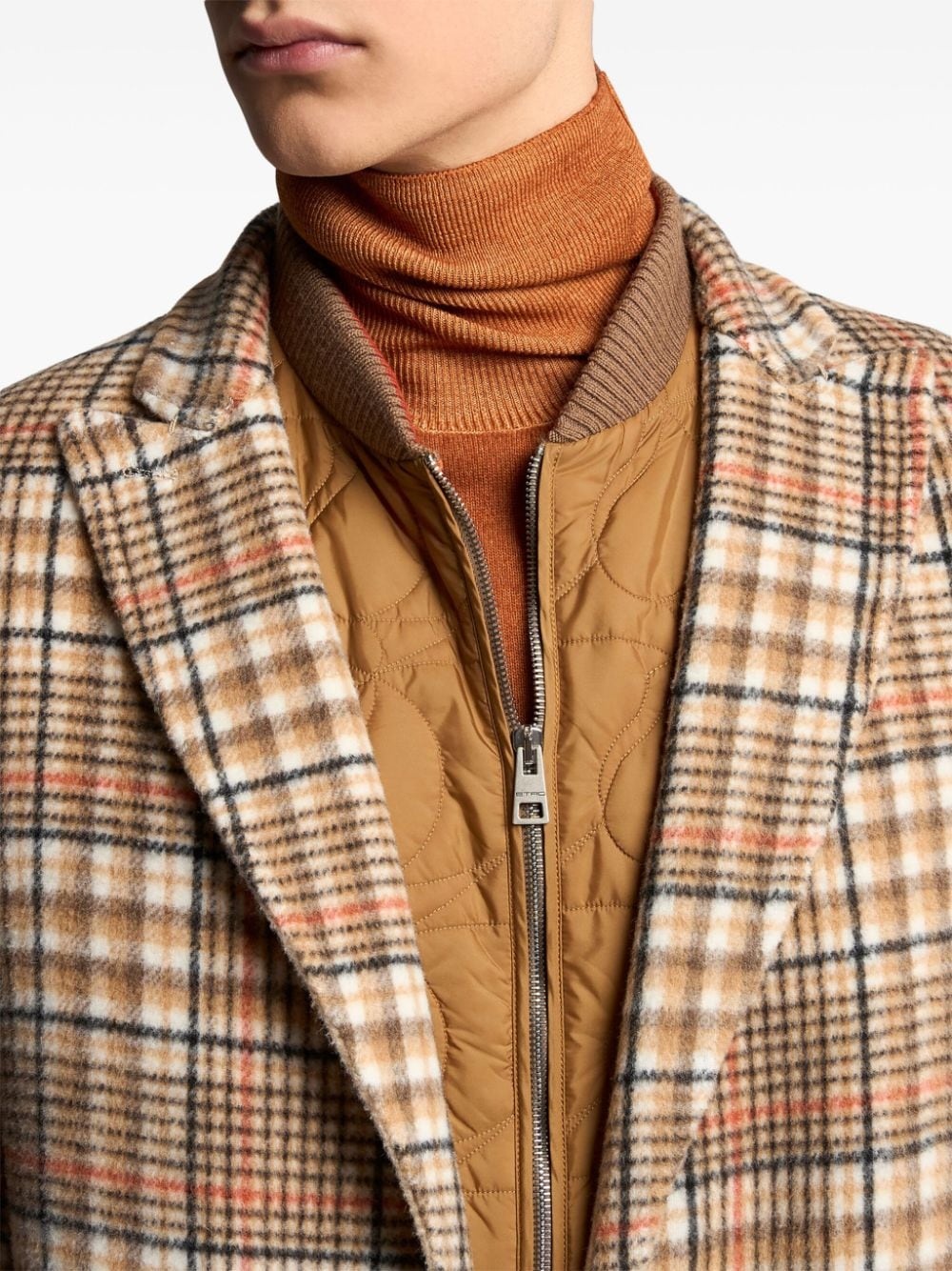 reversible single-breasted coat - 3