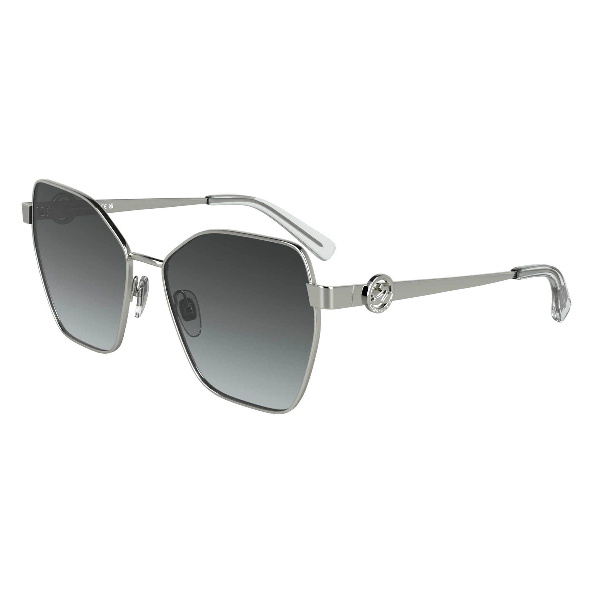 Sunglasses Silver/Grey - Metal - 2
