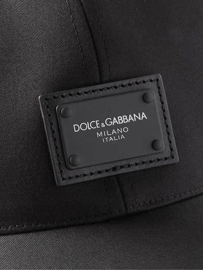 Dolce & Gabbana Logo-Appliquéd Cotton-Blend Twill Baseball Cap outlook