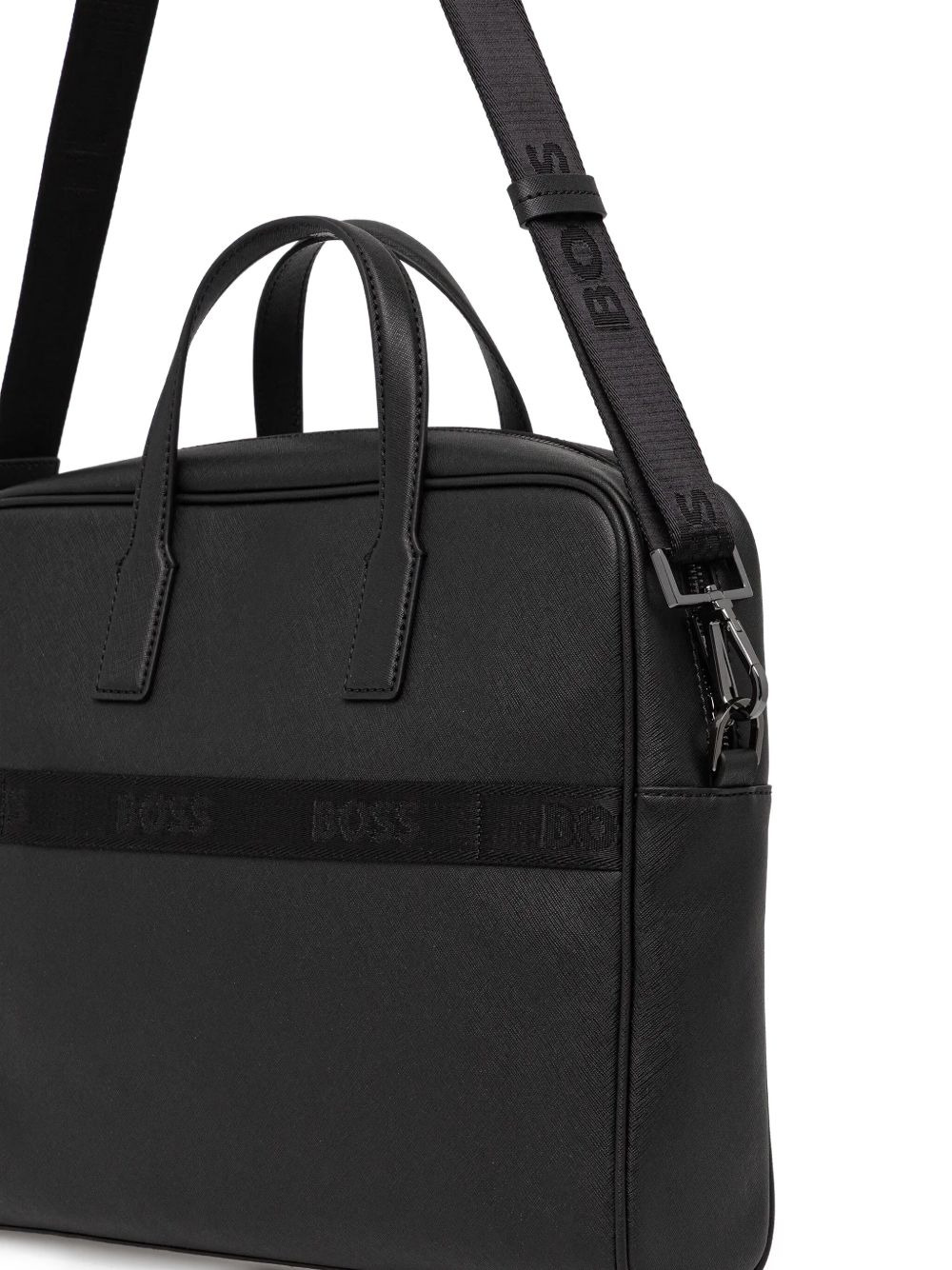 logo-plaque top-handle briefcase - 3