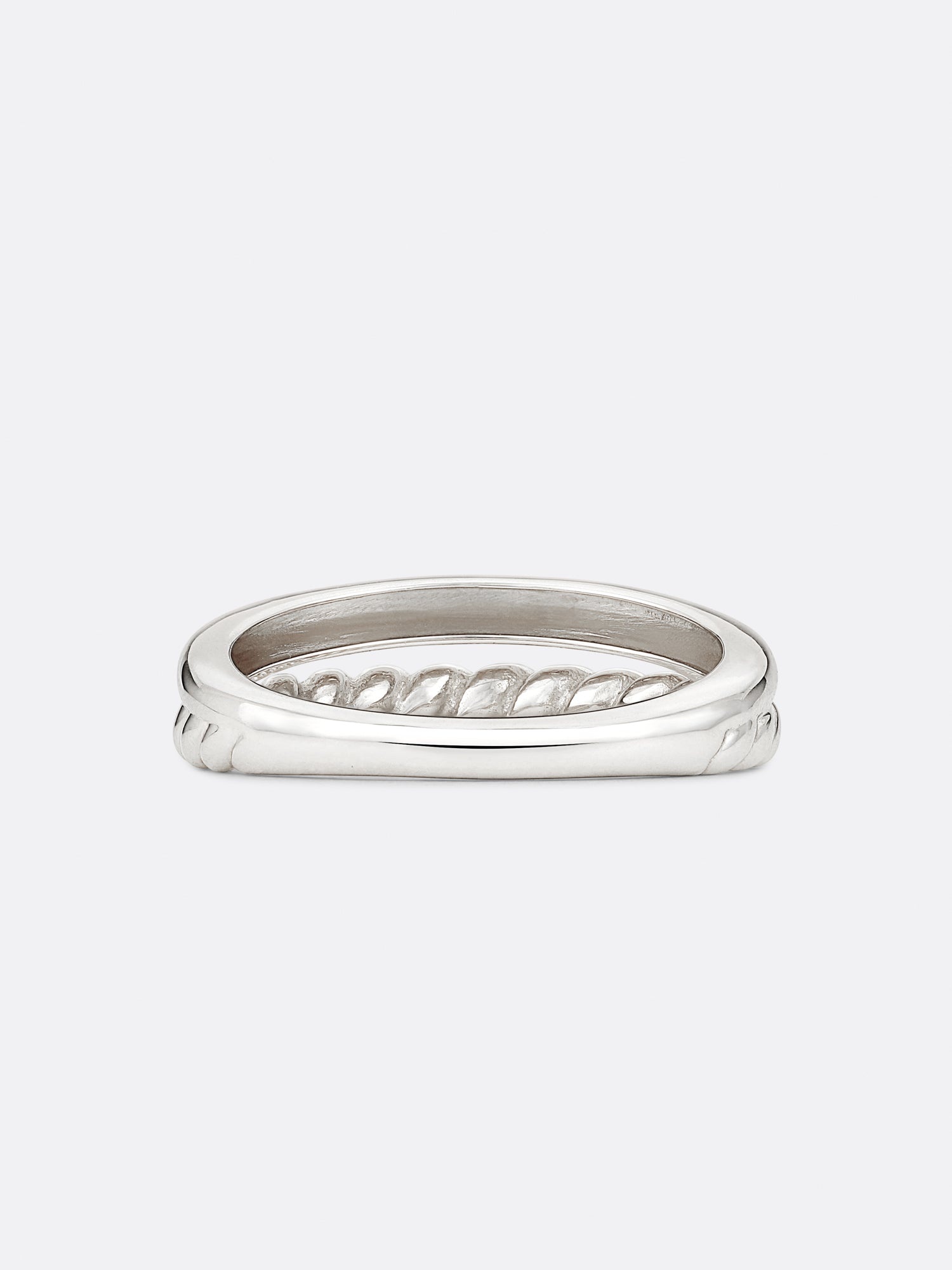 Icons White Gold Duet Ring - 4