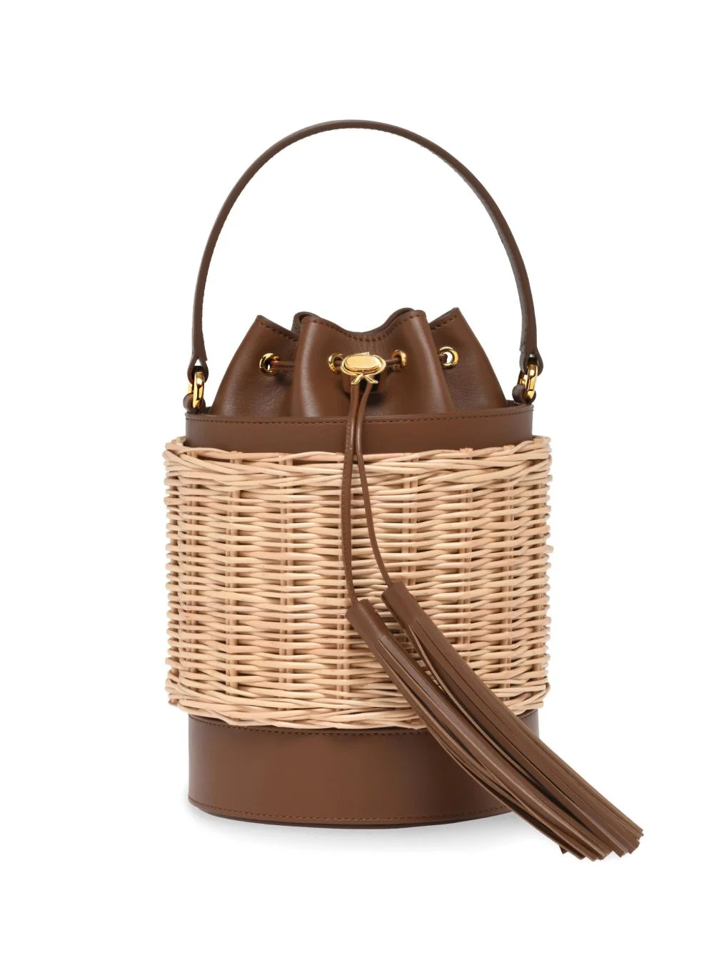 tassel wicker siënna bucket bag - 1