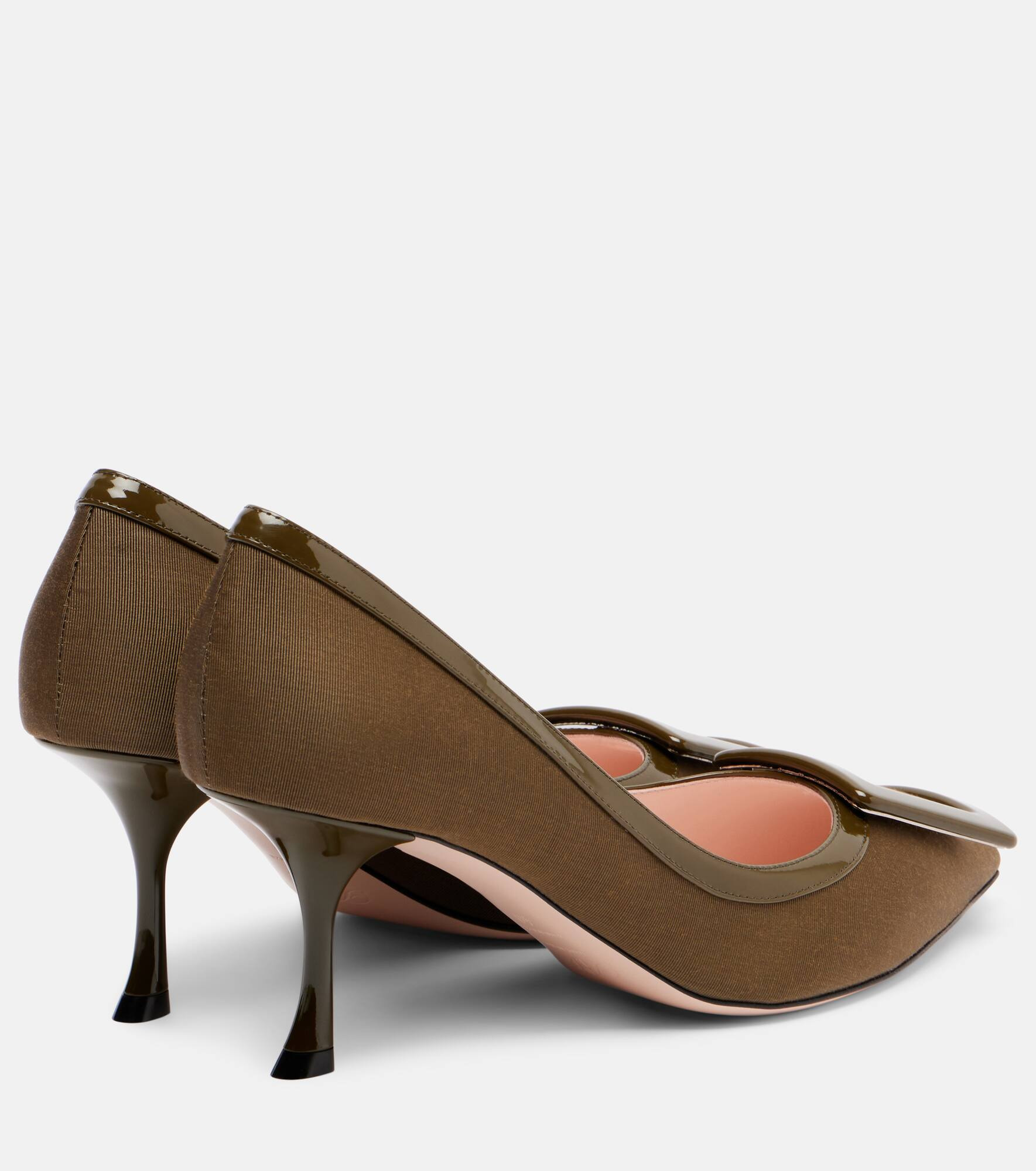 Viv In The City 65 leather-trimmed pumps - 2
