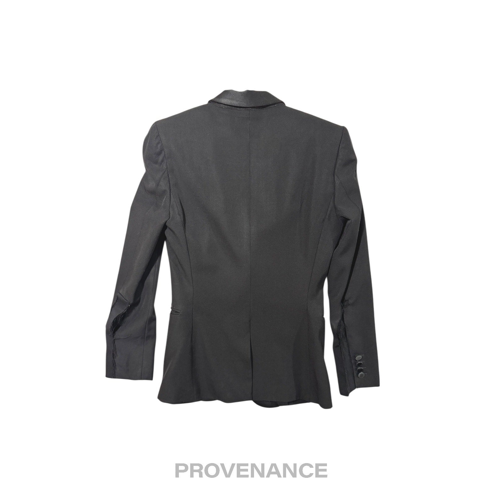 Saint Laurent Paris SLP Destroyed Tuxedo Dinner Jacket 44 - 2
