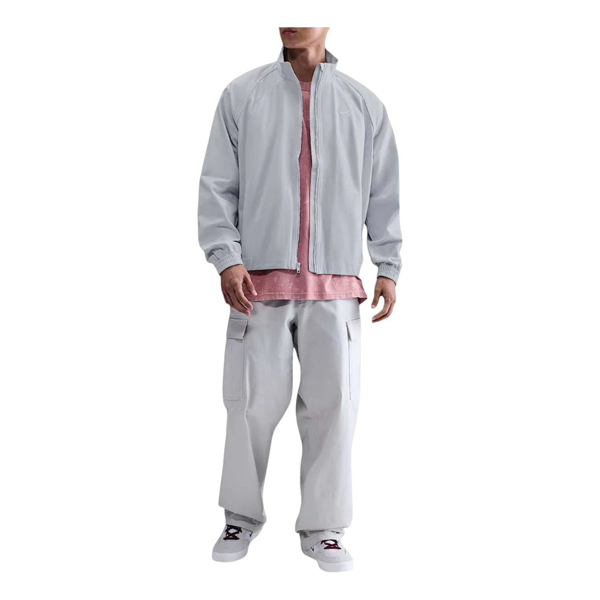 Nike SB Denim Full-Zip Track Jacket 'Football Grey/White' IH1989-085 - 1