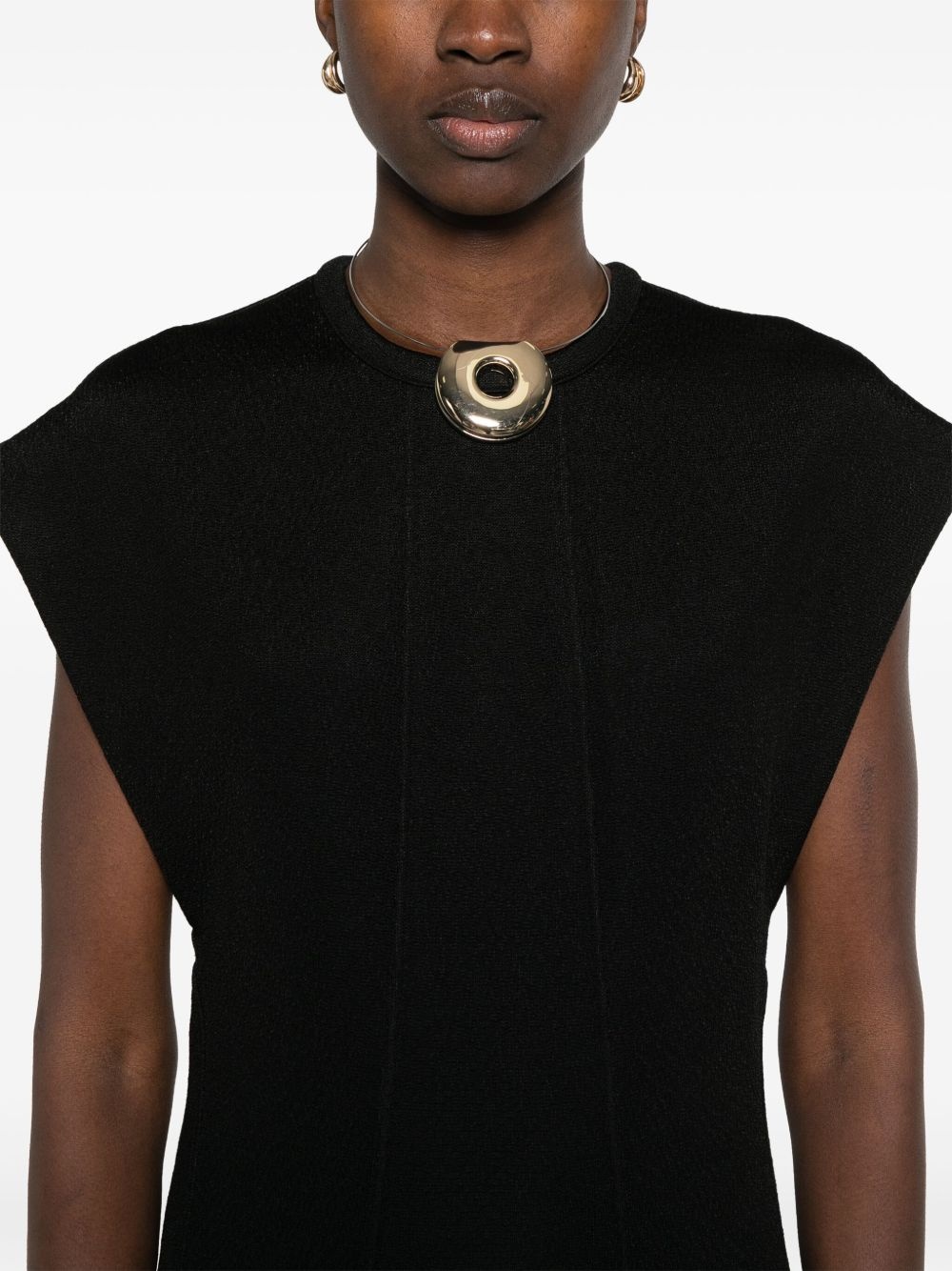ribbed midi dress - 5