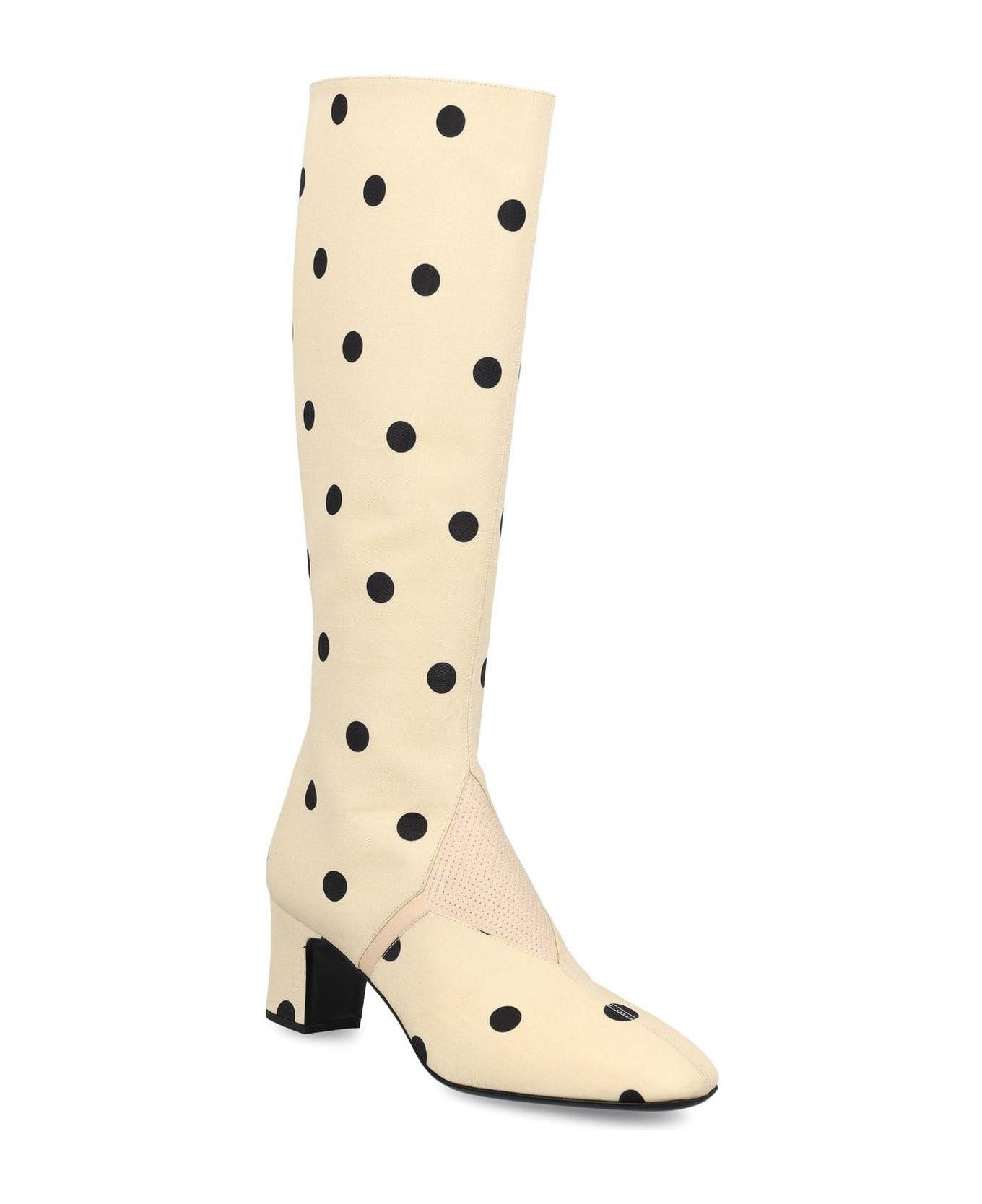 Equivoque Polka Dot Printed Boots - 2