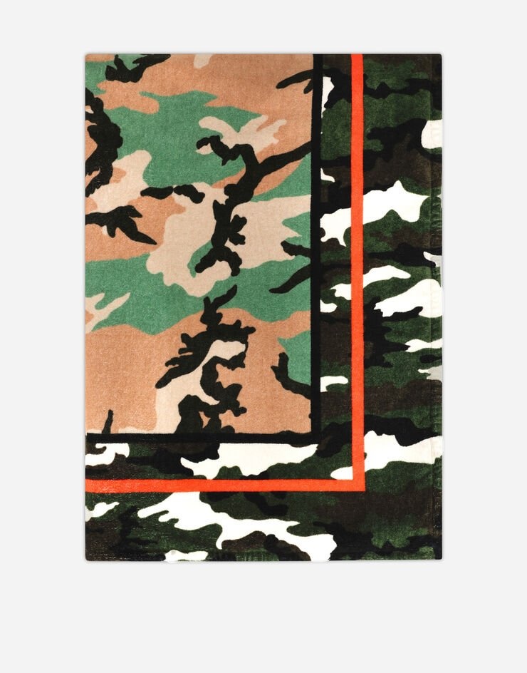 Camouflage-print cotton beach towel - 3