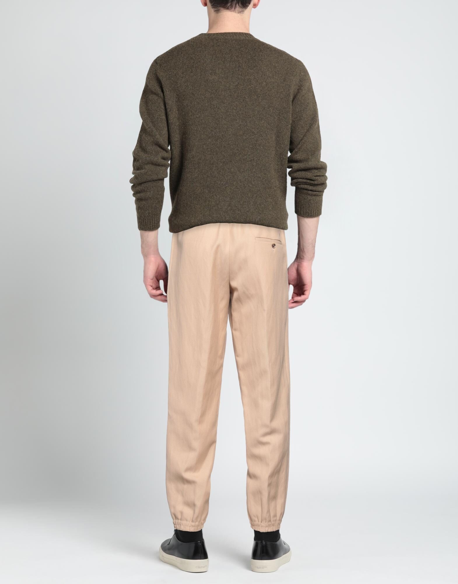 Beige Men's Casual Pants - 3