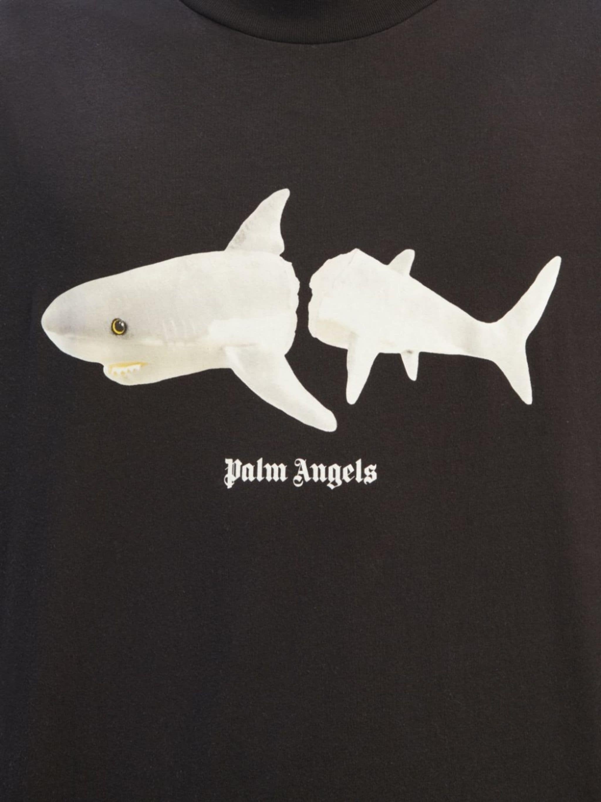 Shark-print organic cotton T-shirt - 6
