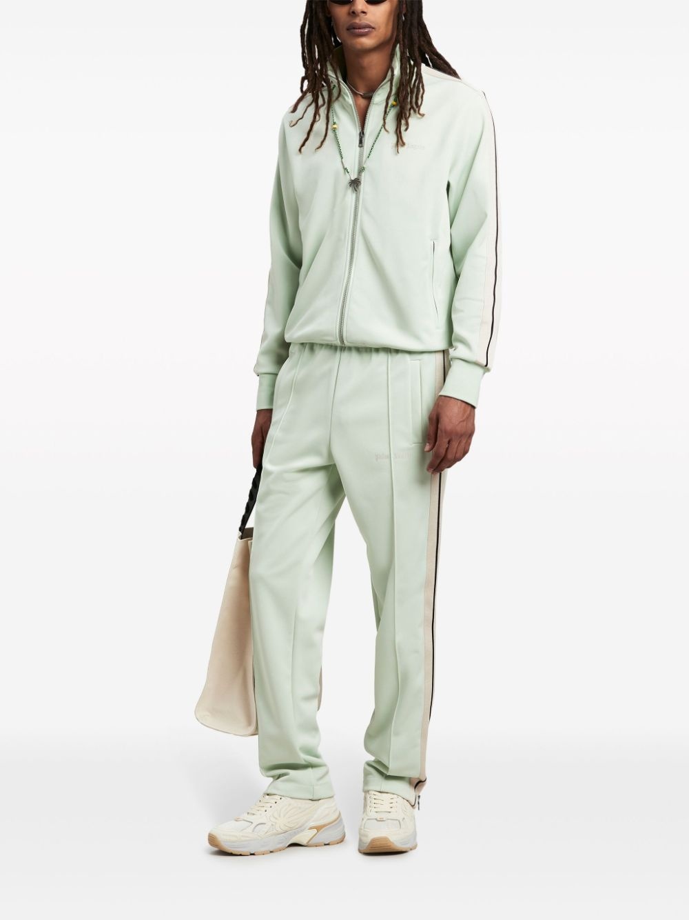 logo-embroidered zip-up sweatshirt - 2
