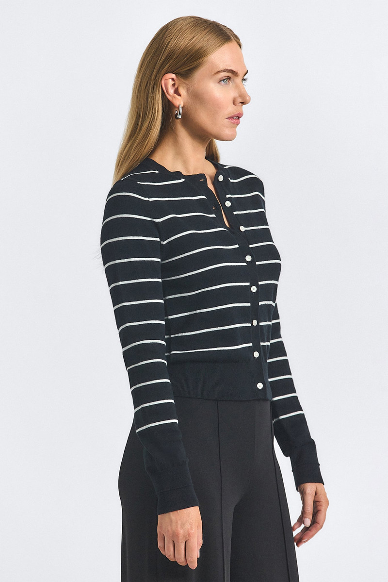 THIBEAUT PLAITED STRIPE CARDIGAN 3