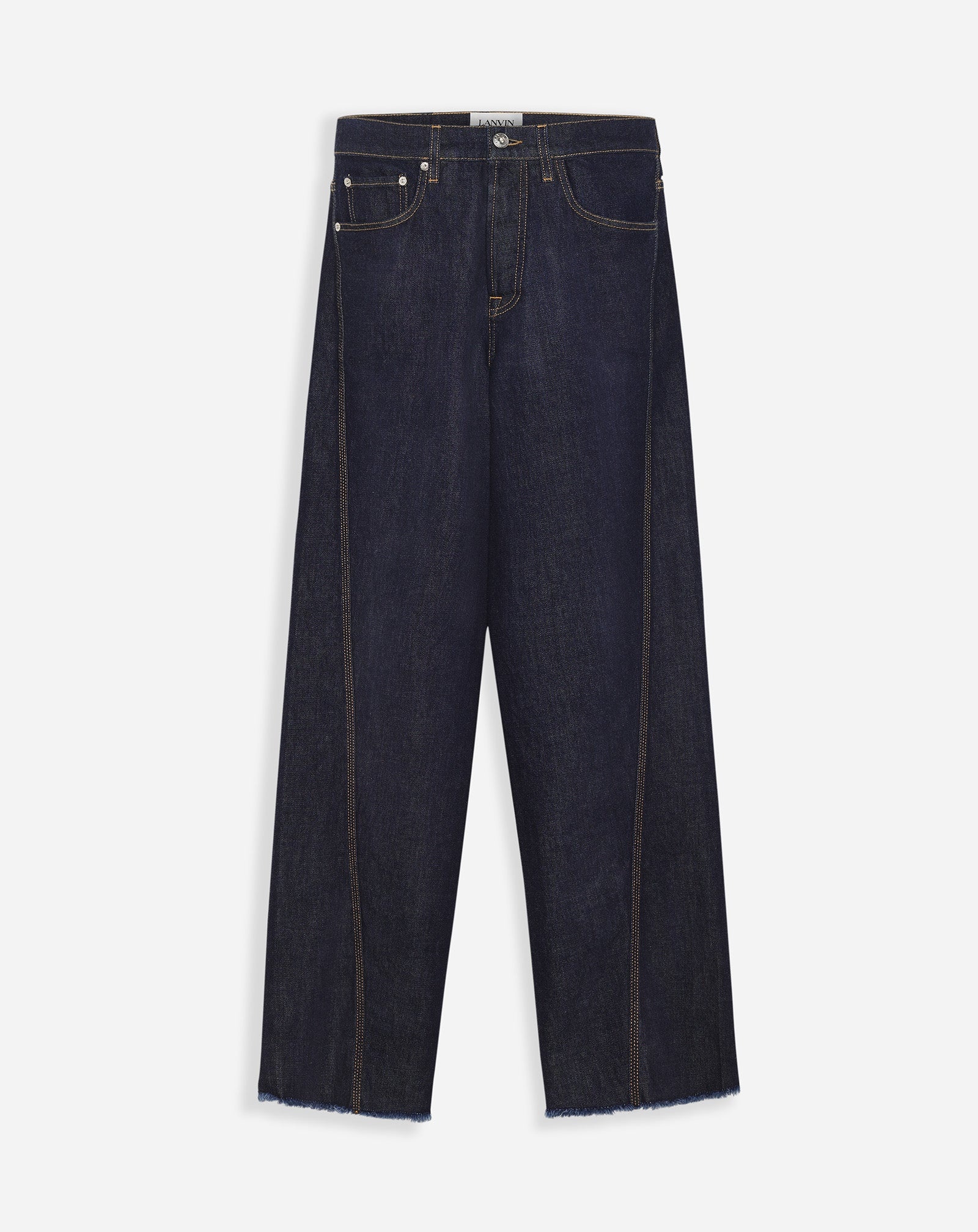 TWISTED BAGGY DENIM PANTS - 1