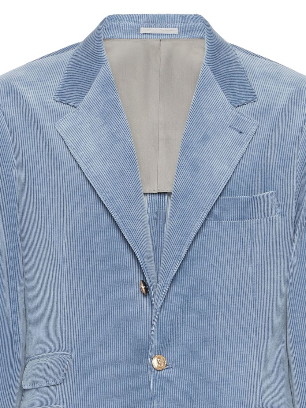 corduroy single-breasted blazer - 6
