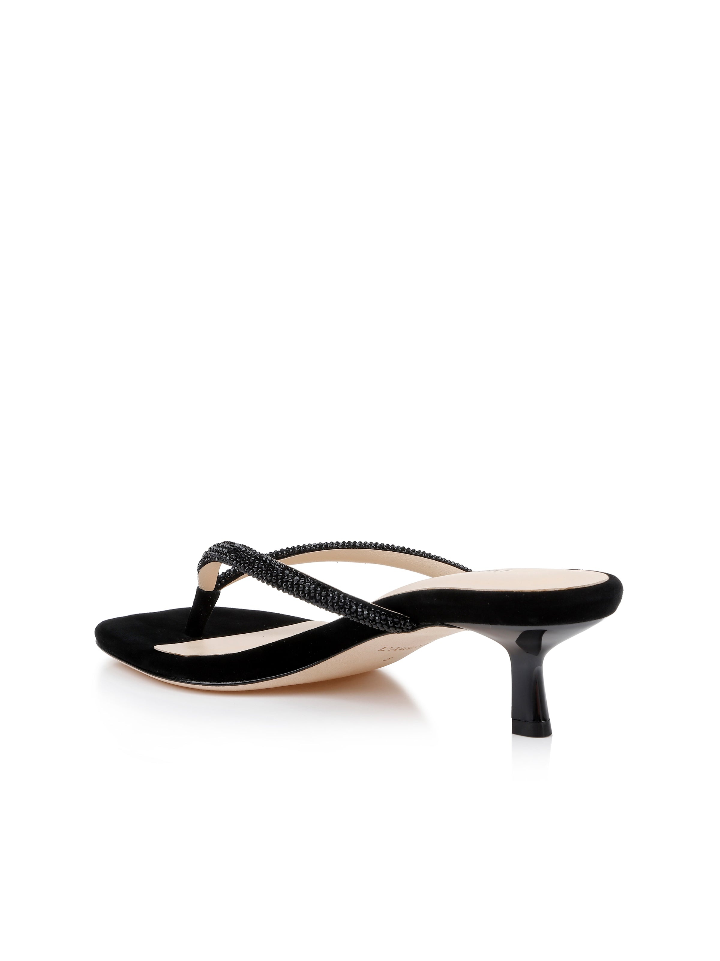 Hortense Crystal-Strap Kitten Heel - 3