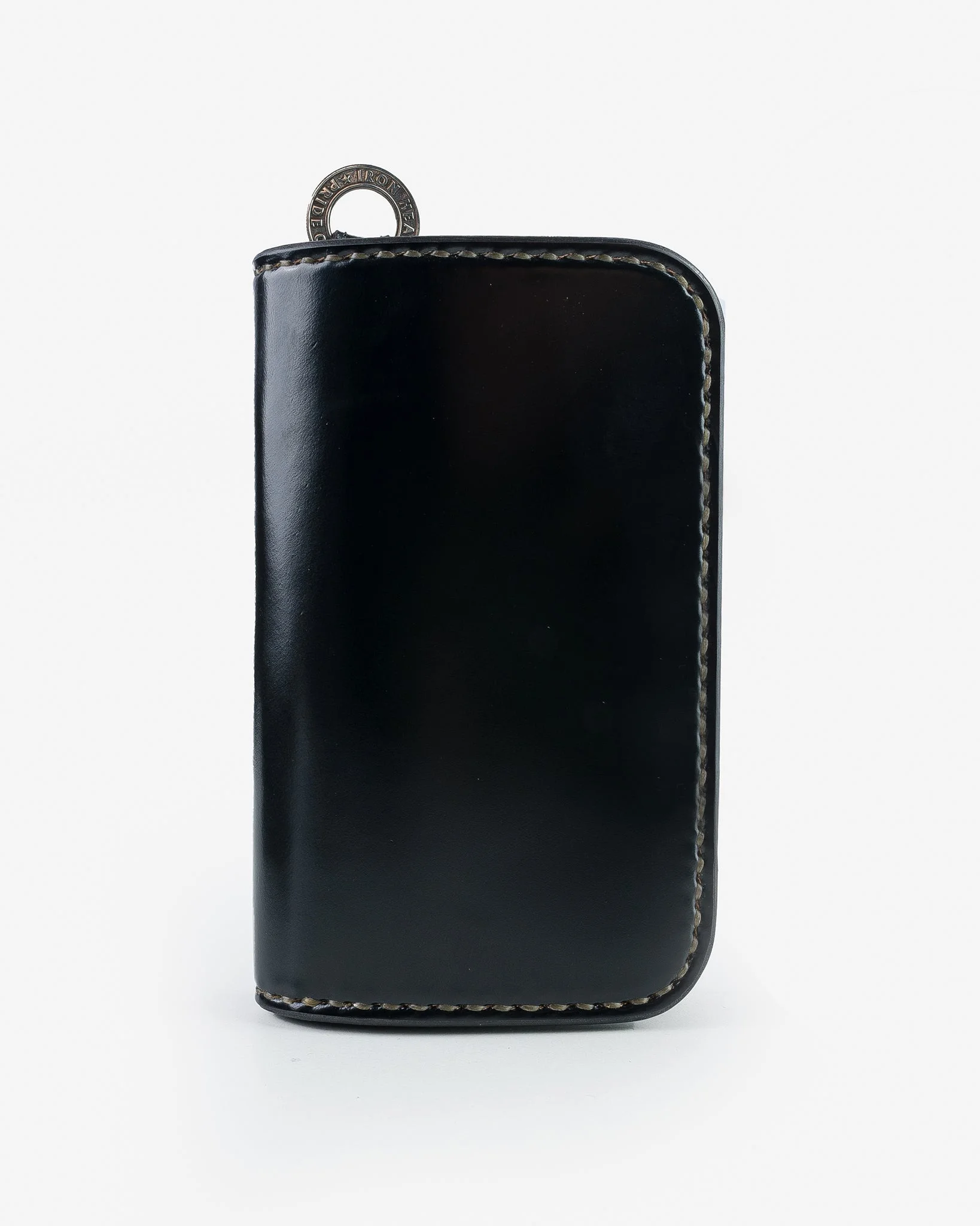 MEDIUM SHELL CORDOVAN WALLET - BLACK - 1