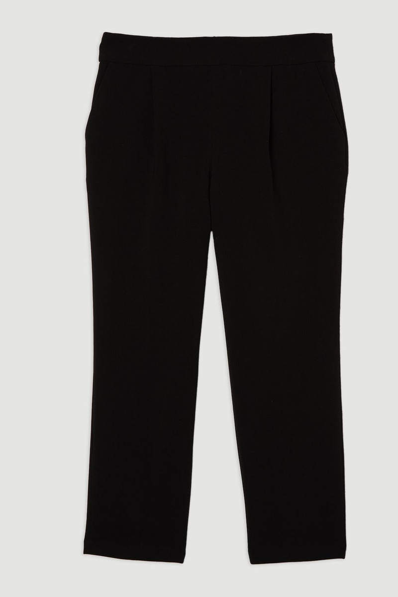 Tall Compact Stretch Essential Tailored High Waist Slim Leg Trouser 4