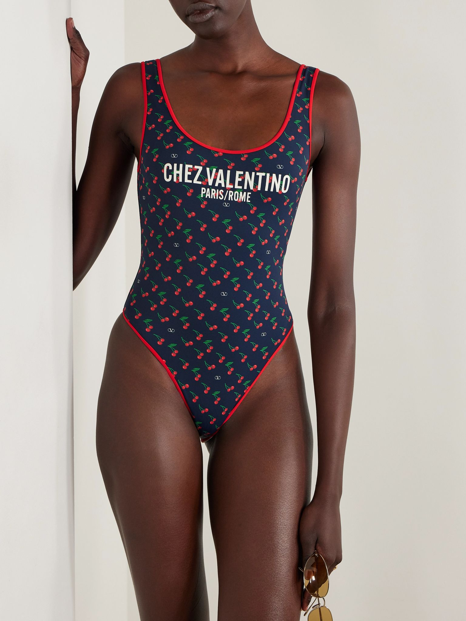 Printed swimsuit Navy - 2