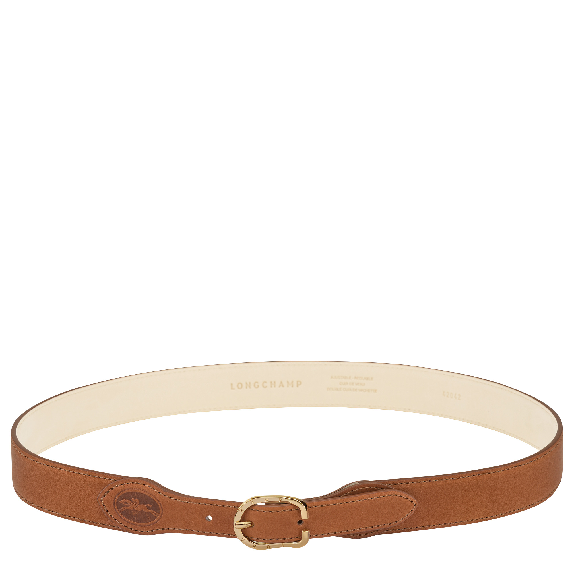 Longchamp 1980 Ladies' Belt Cognac - Leather - 1