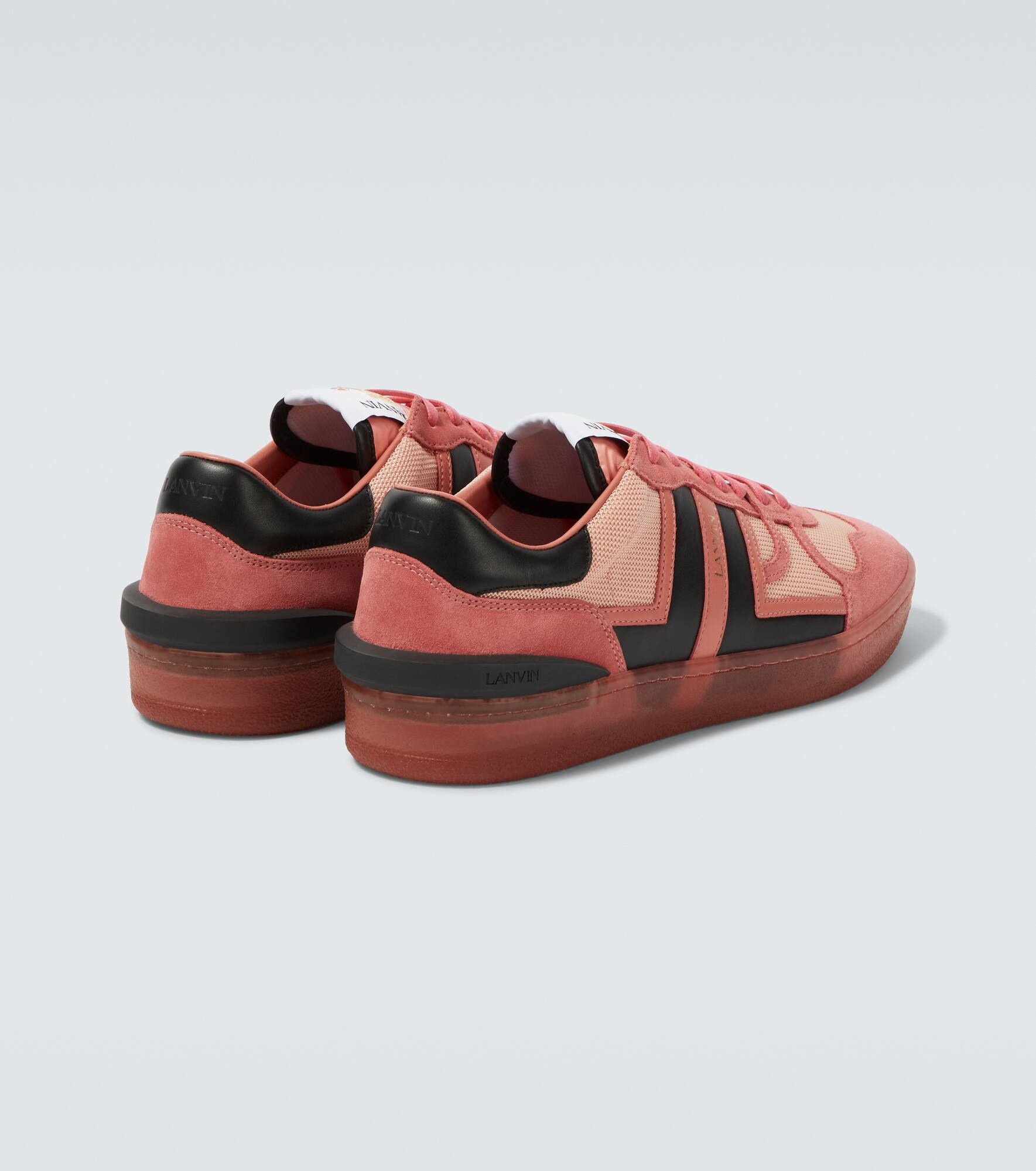 Clay suede-trimmed sneakers - 6