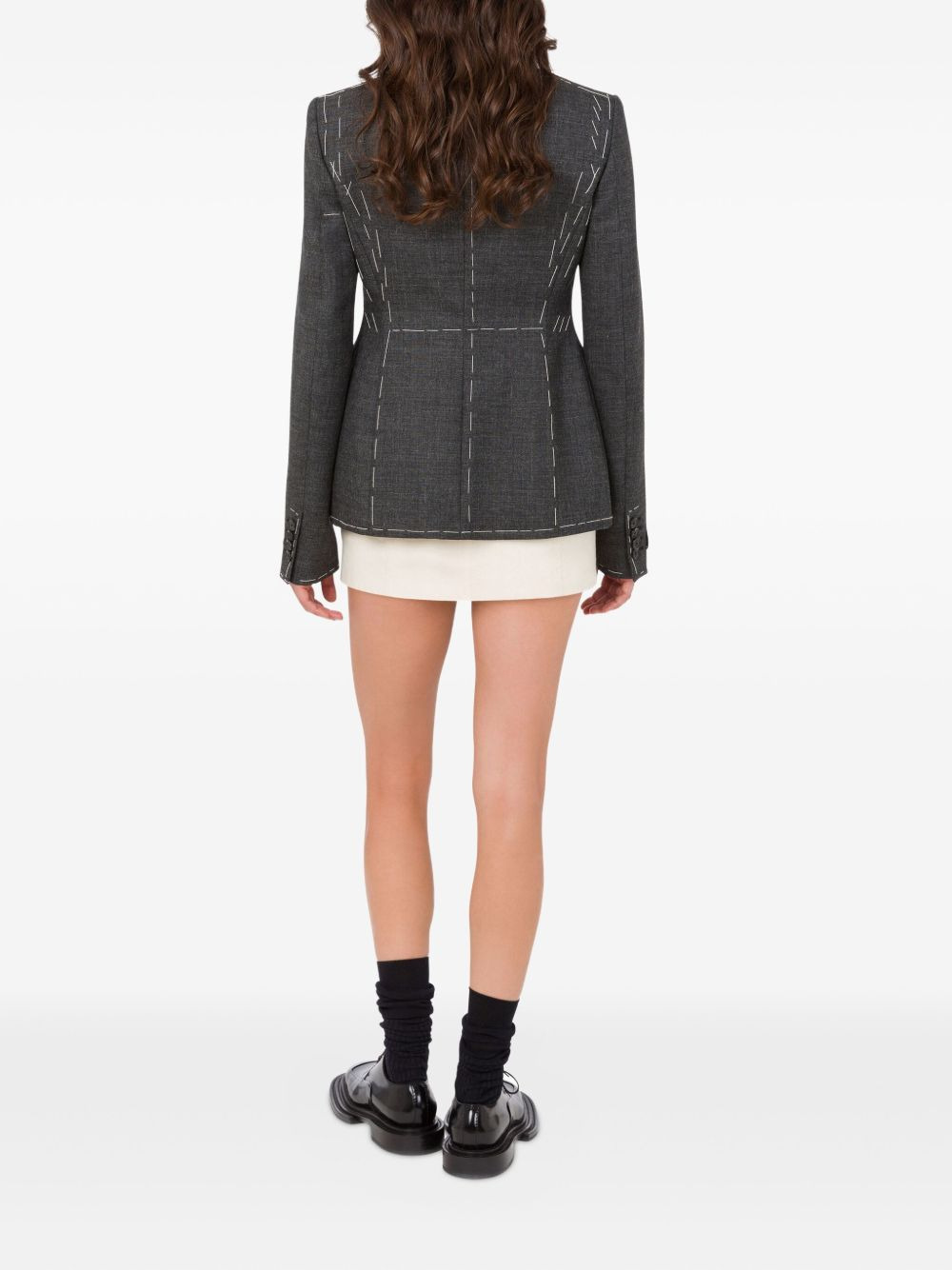 tailored wool blazer - 3